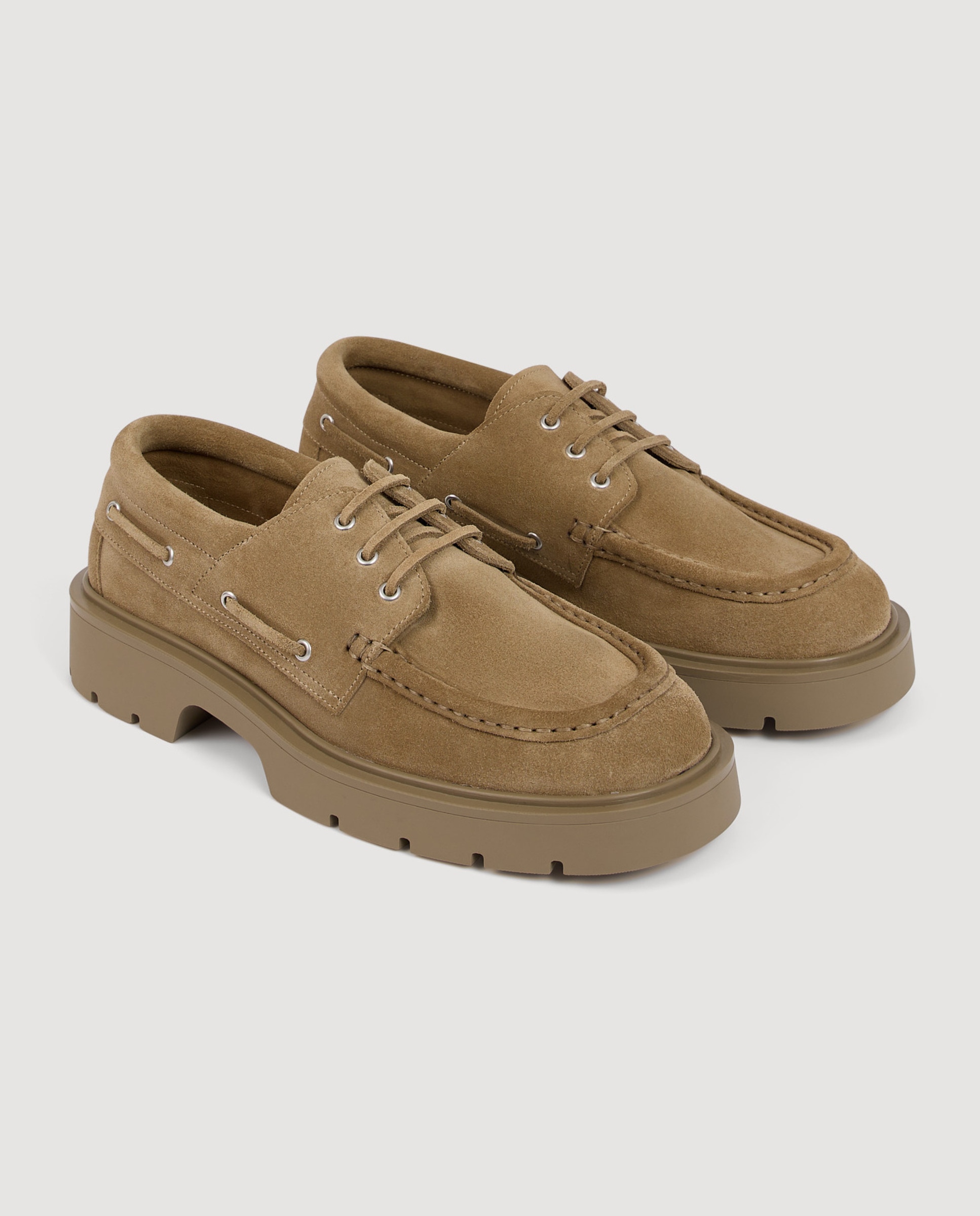 Náuticos de hombre de serraje con cordones - Sandro - Arena Arena-3