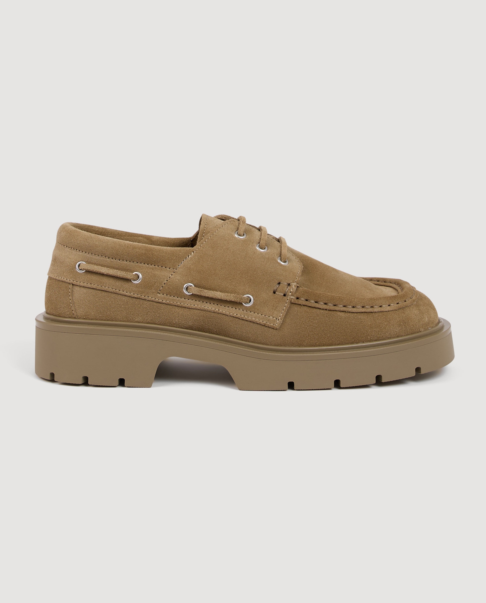 Náuticos de hombre de serraje con cordones