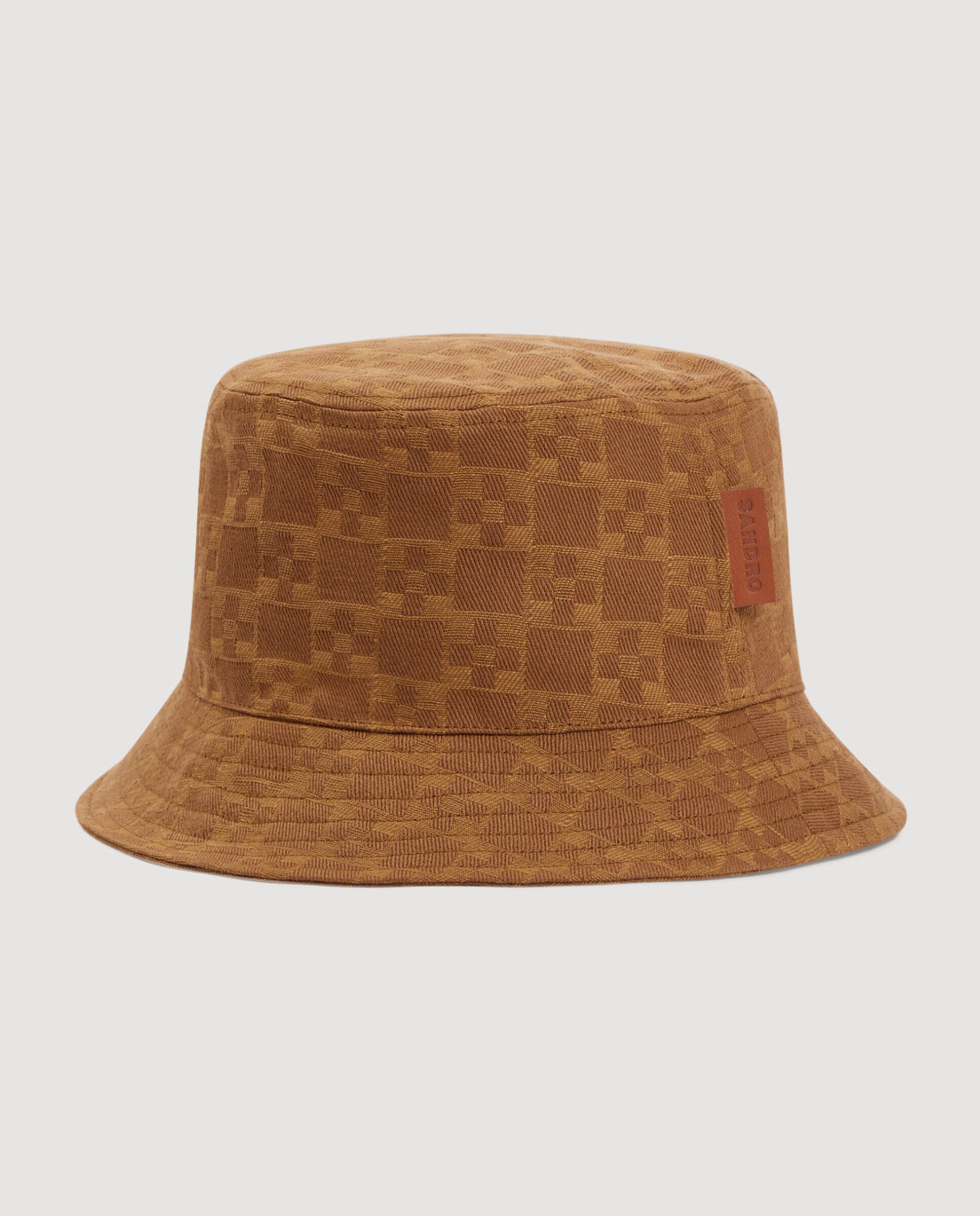 Sombrero de hombre de algodón con parche de cuero - Sandro - Camel Camel-4