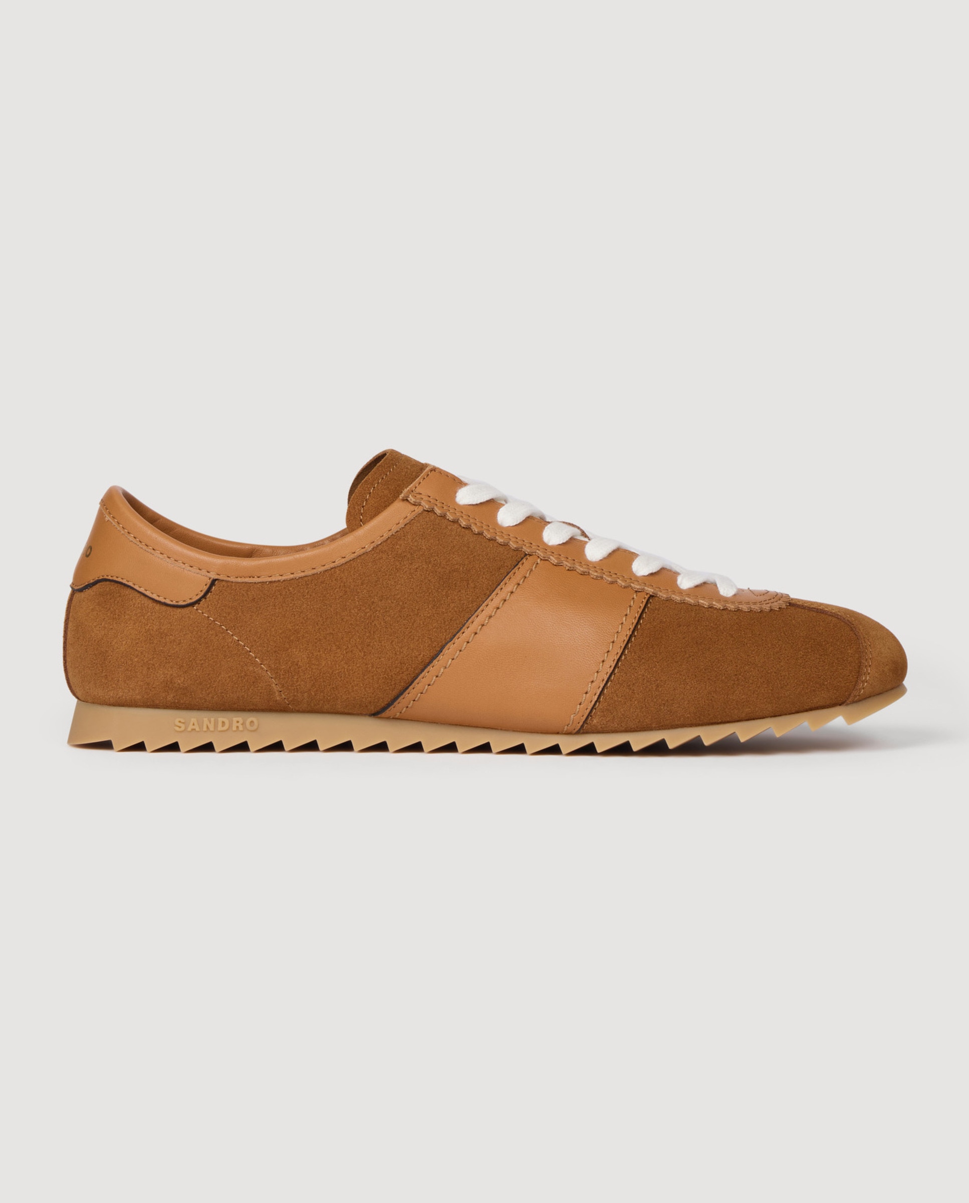 Sandro - Zapatillas deportivas de hombre bajas de cuero y ante.
