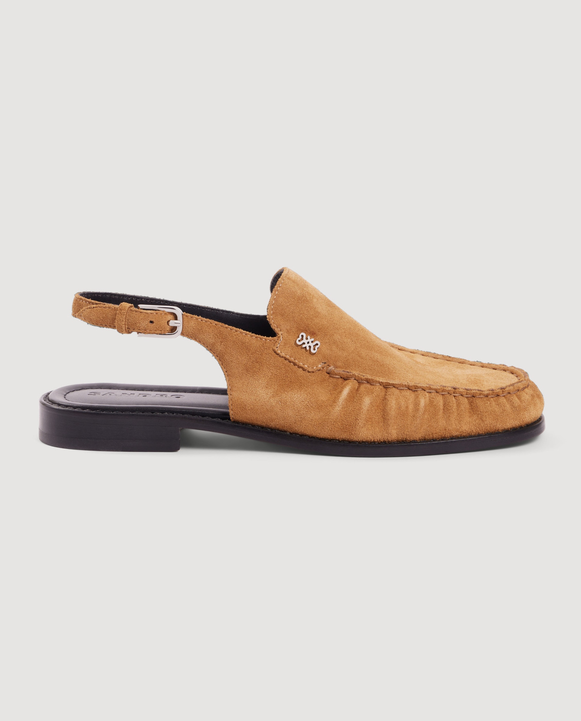 Sandro - Mules planos de mujer náuticos de ante.