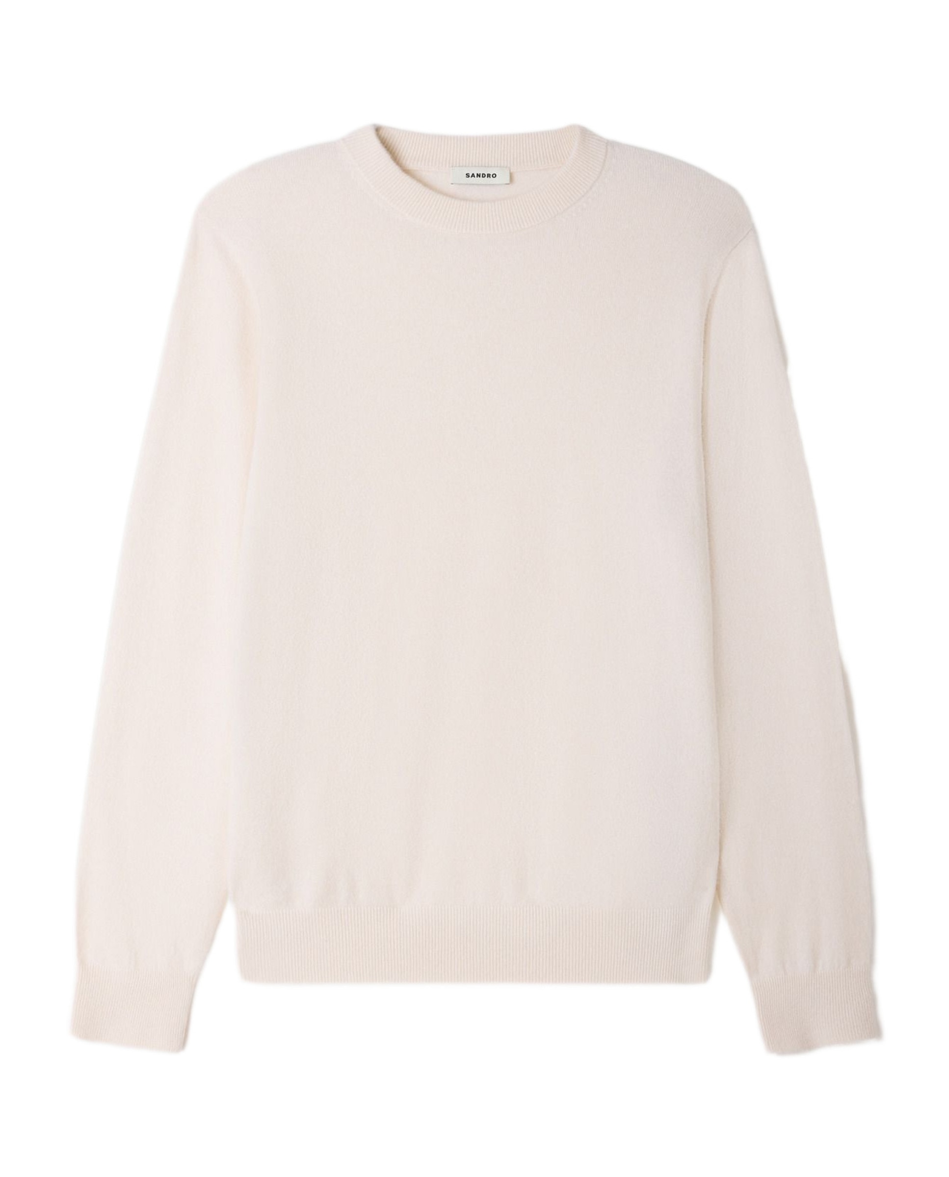 Jersey de hombre de cachemira cuello redondo - Blanco Blanco-6