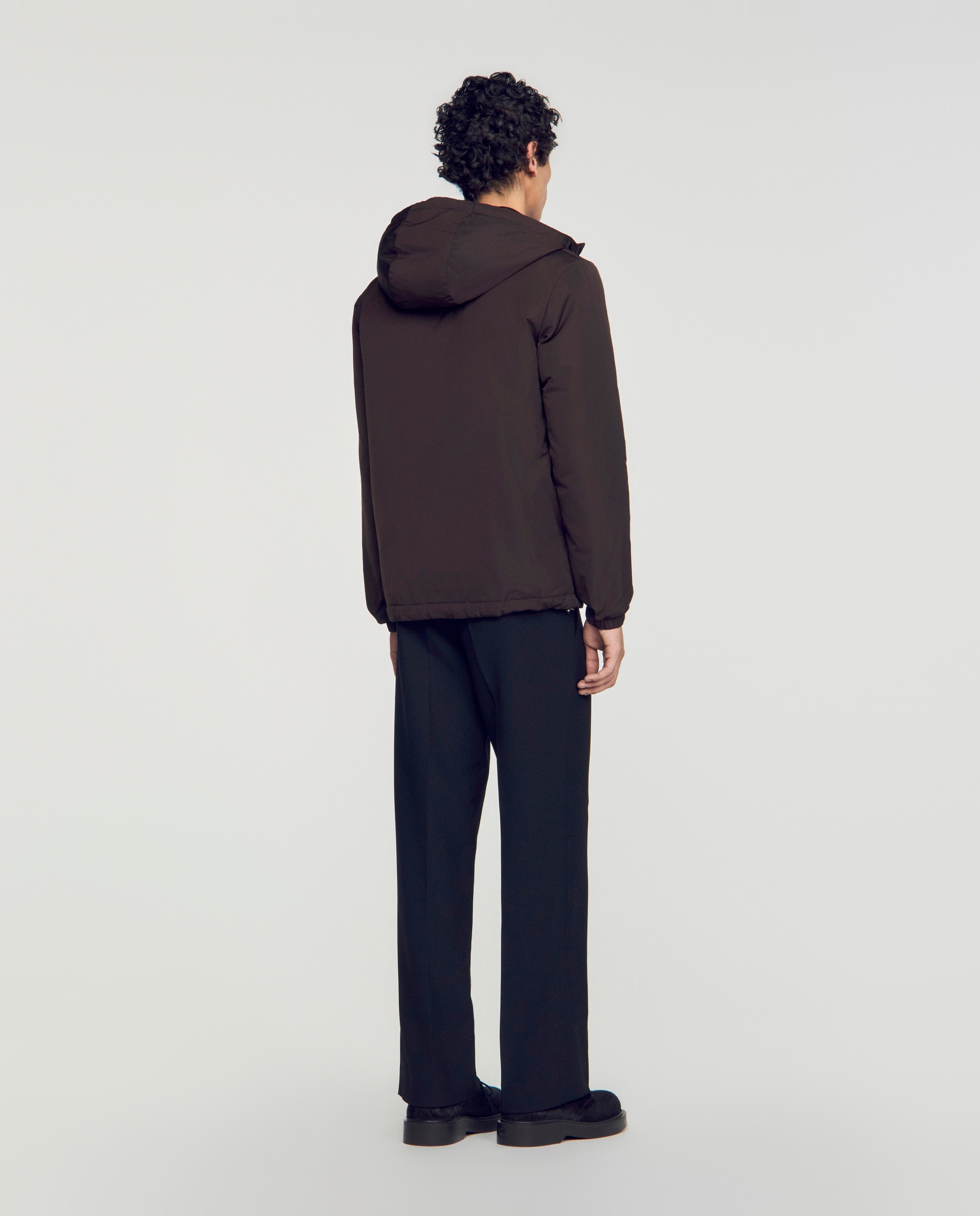 Cazadora bomber de hombre con cremallera y capucha - Sandro - Topo Topo-2