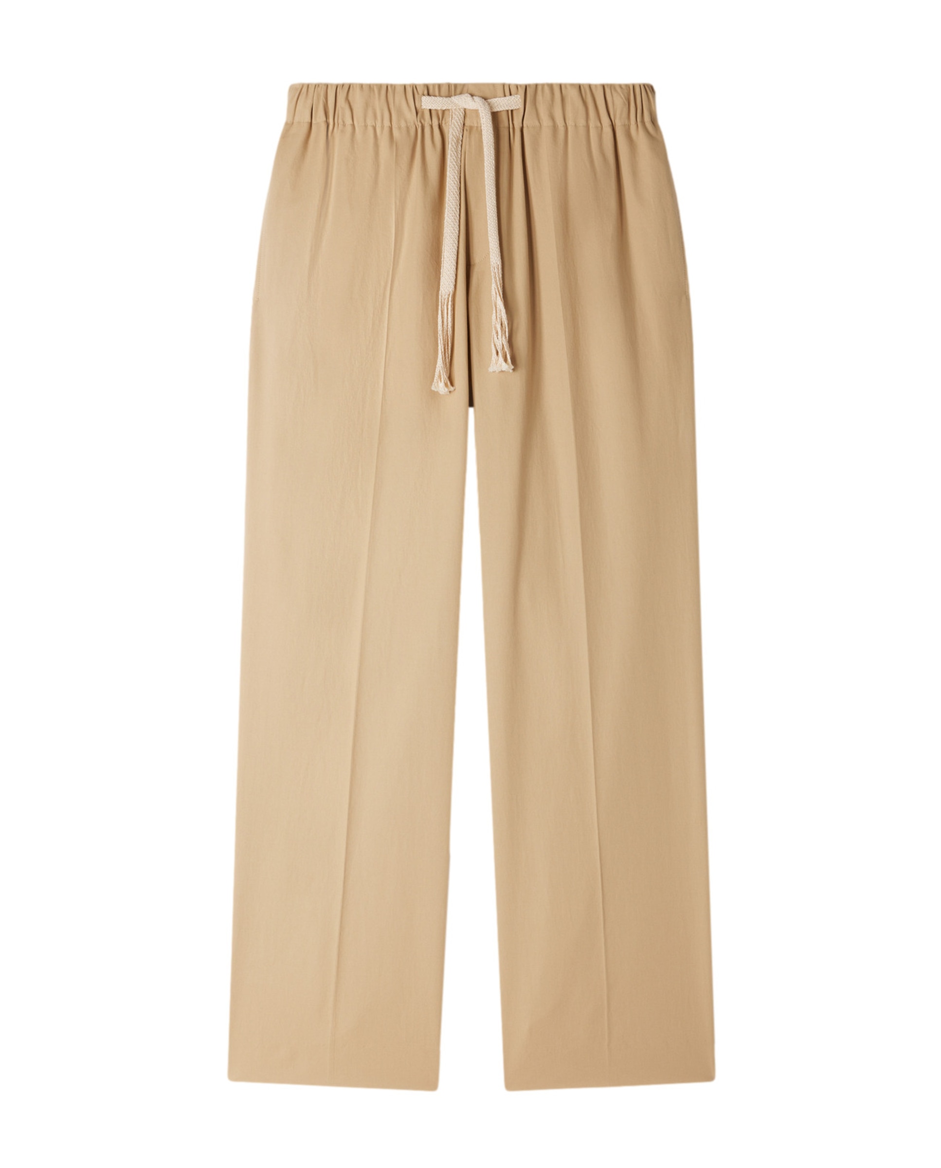 Pantalones joggers de hombre ancho con cintura elástica de algodón - Sandro - Marrón Marrón-6