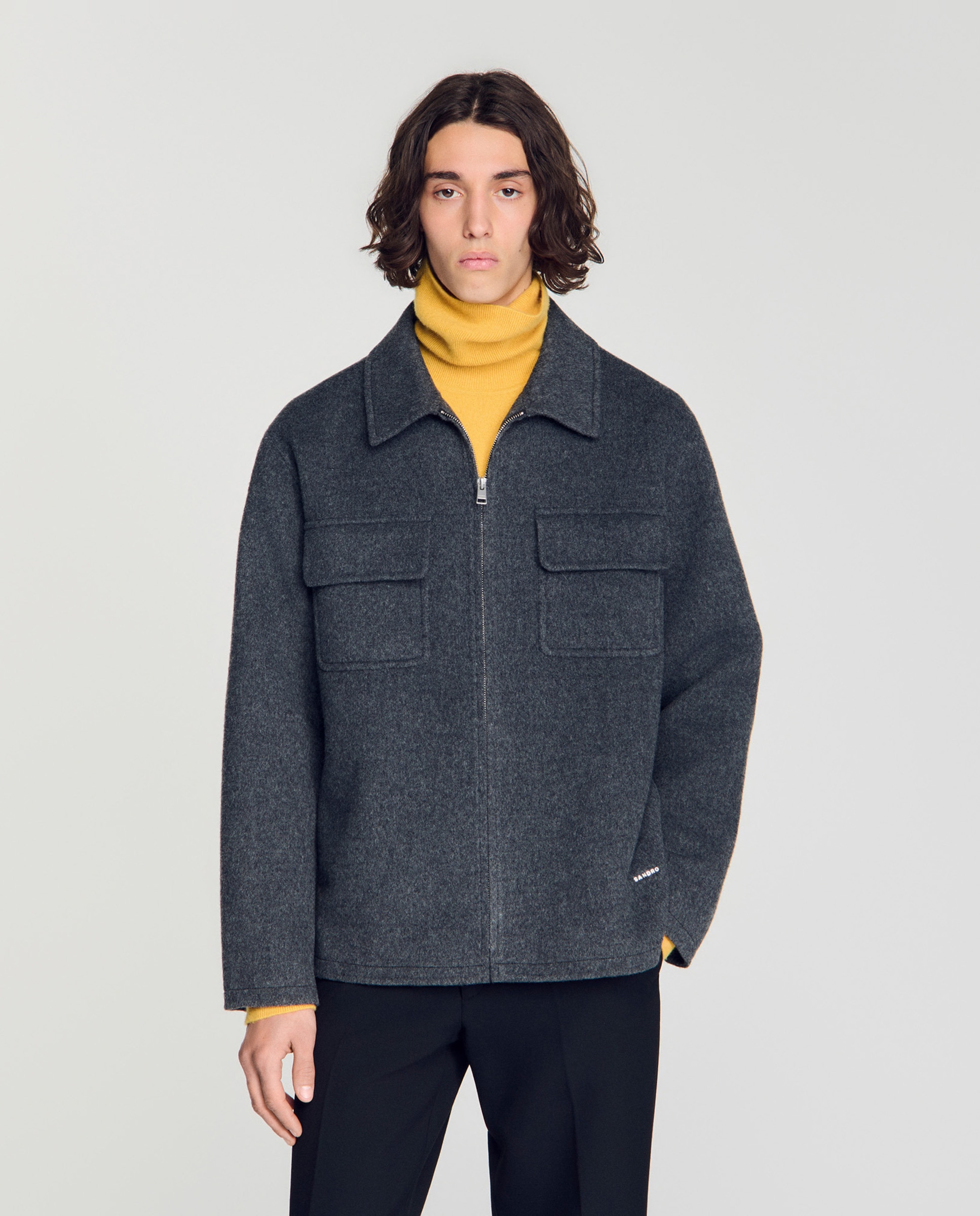 Imagen 1 de Sobrecamisa de hombre con cremallera - Sandro - Negro Negro