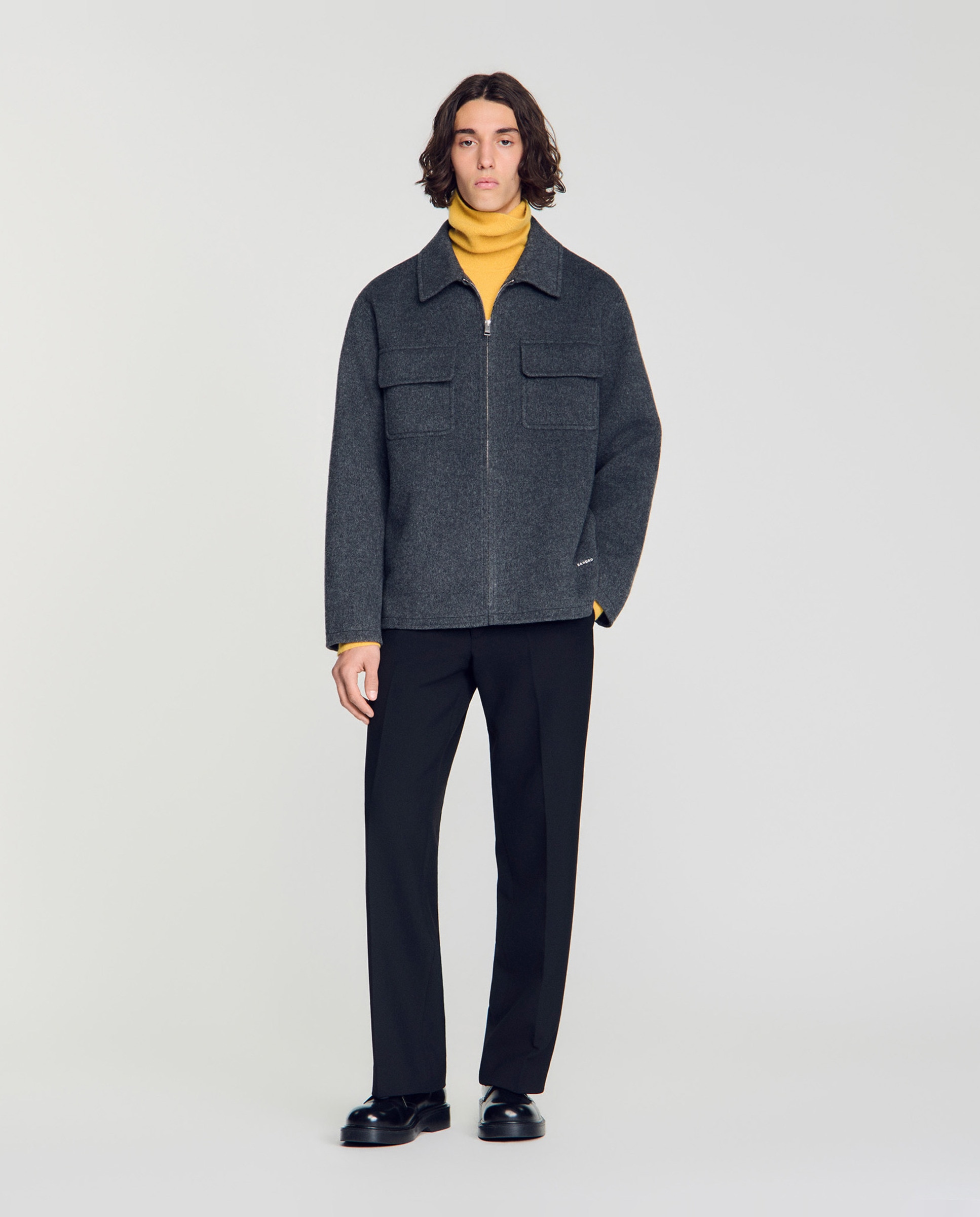 Imagen 3 de Sobrecamisa de hombre con cremallera - Sandro - Negro Negro