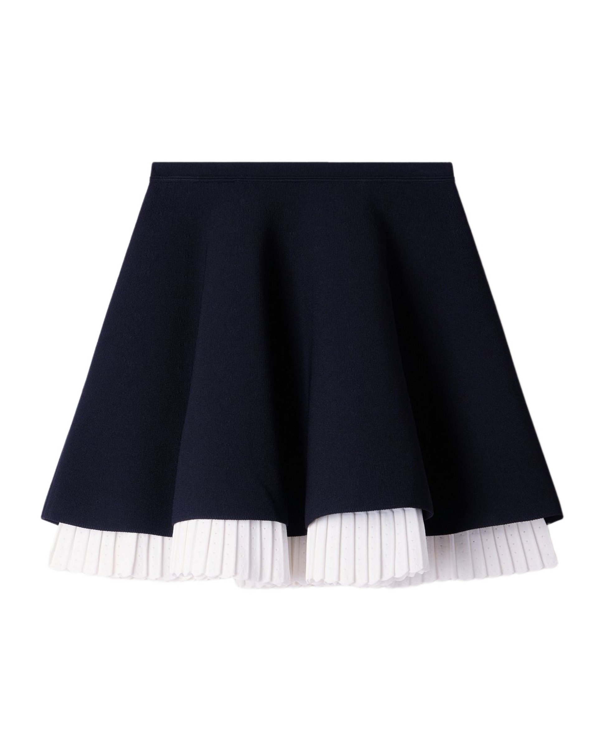 Falda corta skater de punto bicolor - Sandro - Negro Negro-6