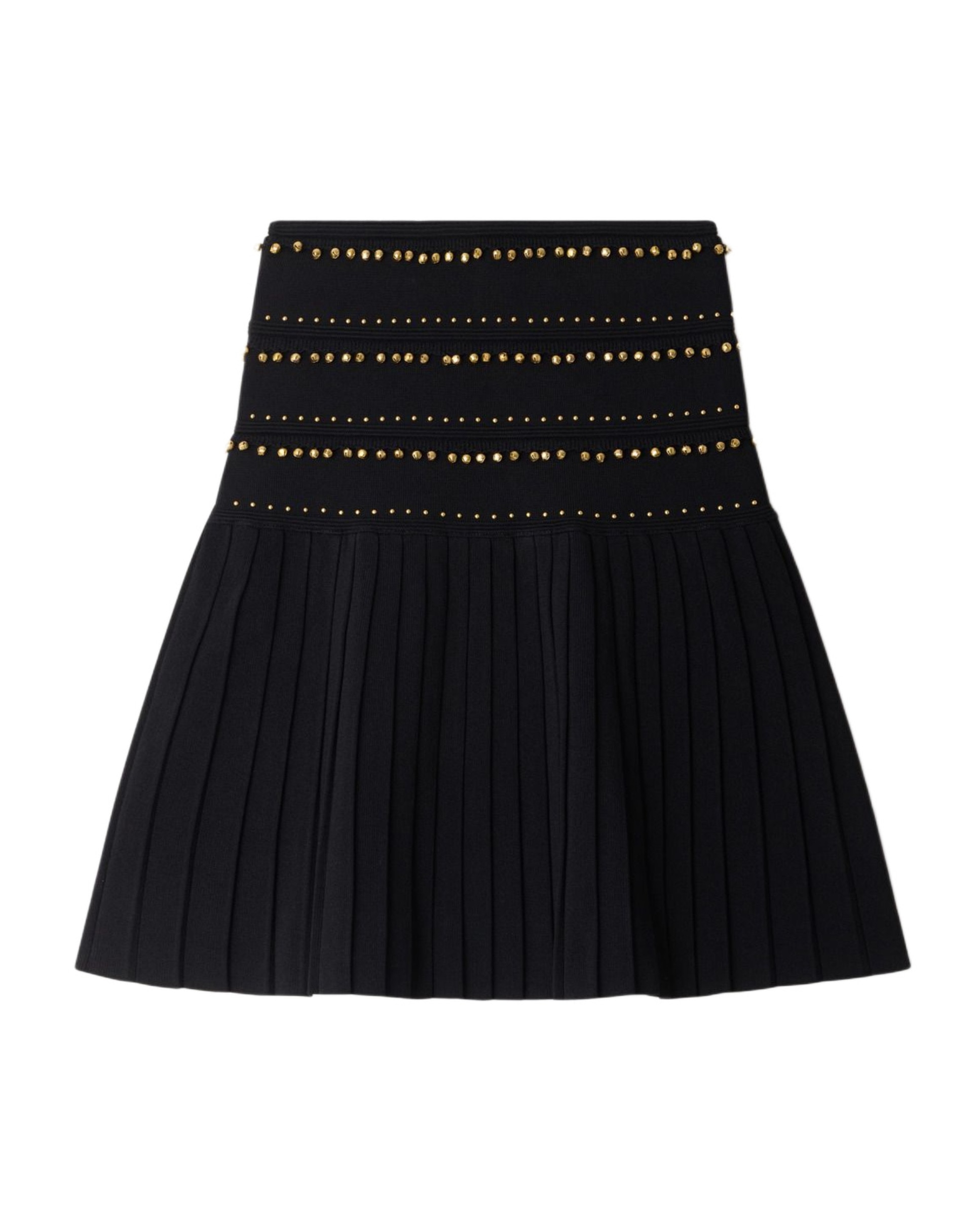 Falda corta acampanada con borlas - Sandro - Negro Negro-6