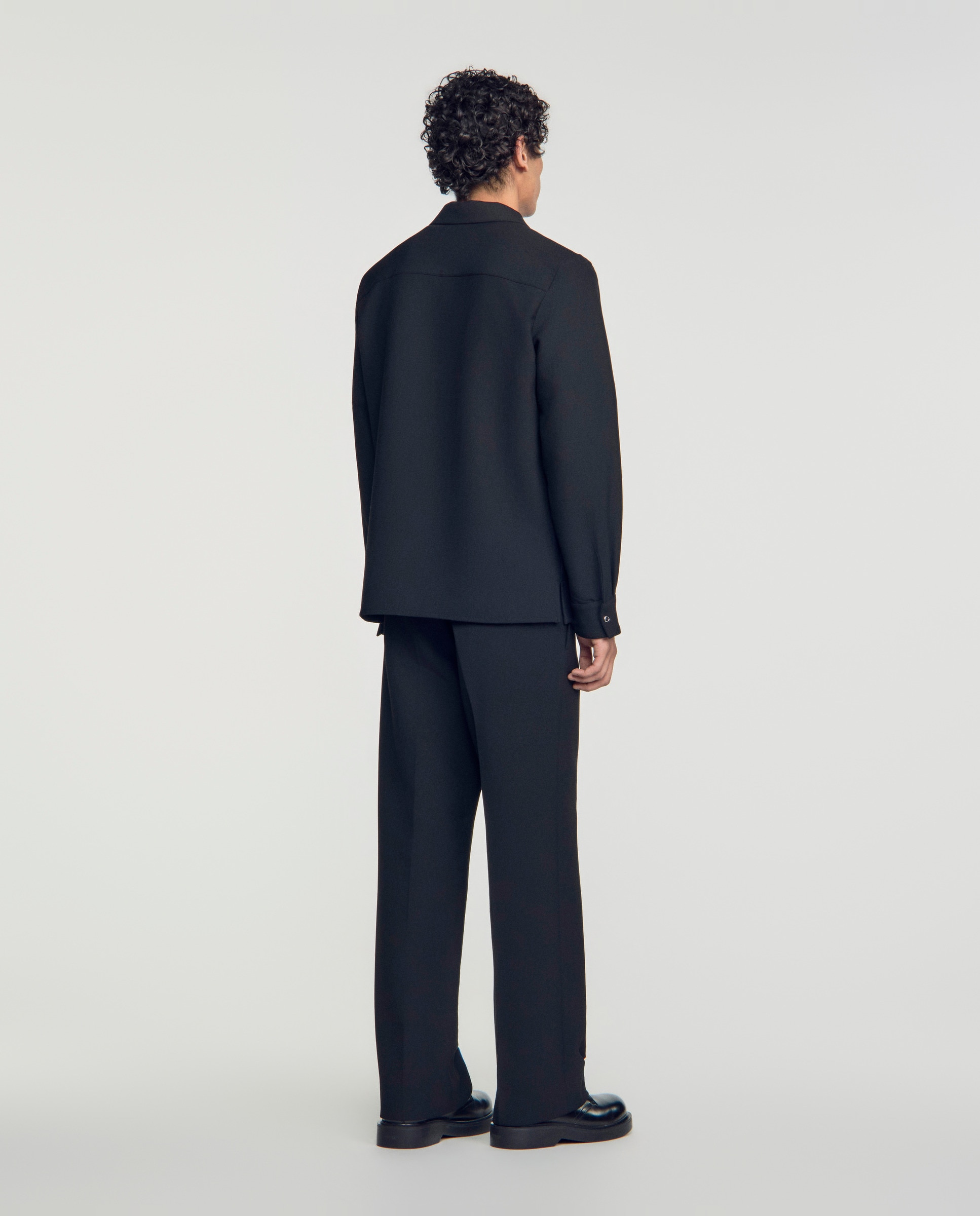 Imagen 2 de Sobrecamisa de hombre con cremallera y manga larga - Sandro - Negro Negro