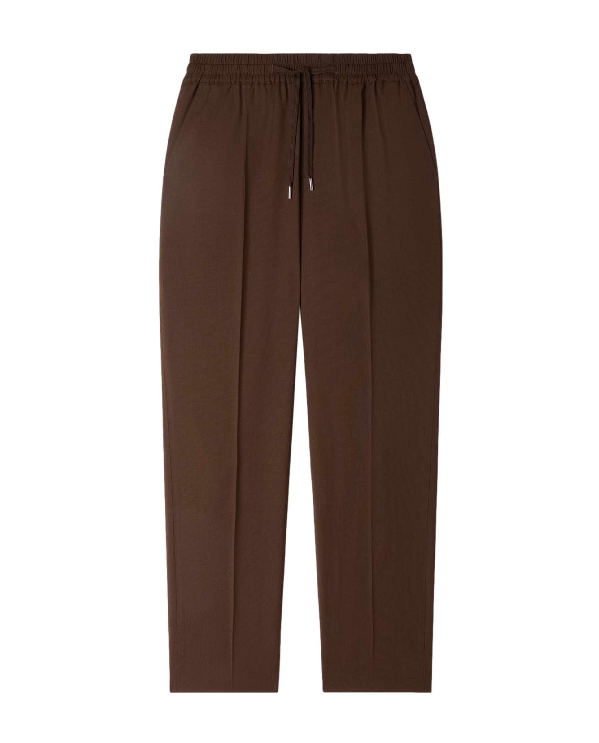 Pantalón jogger de hombre cordón ajuste lana - Sandro - Marrón oscuro Marrón oscuro-6