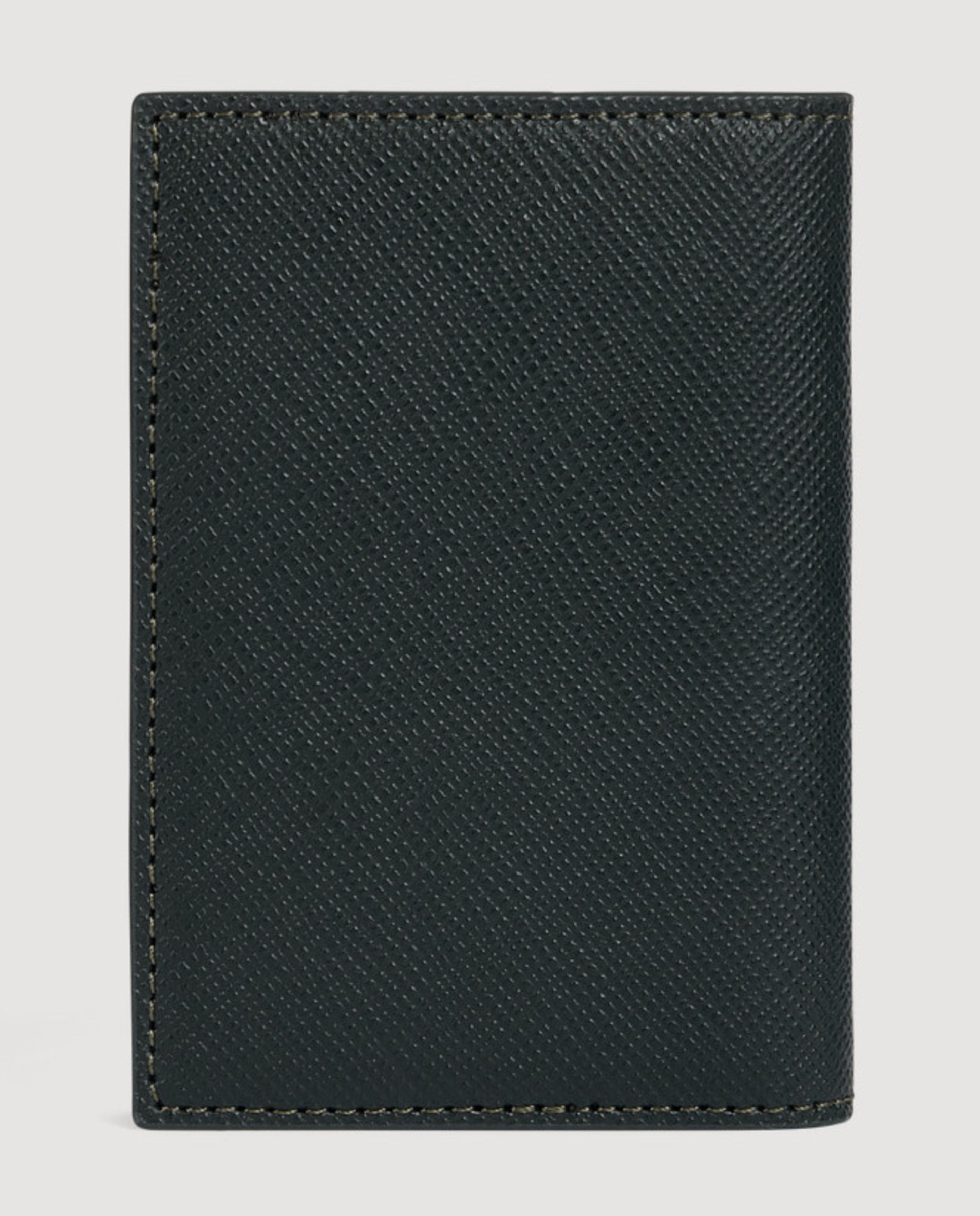 Cartera de hombre americana de cuero reconstituido - Sandro - Verde Verde-4