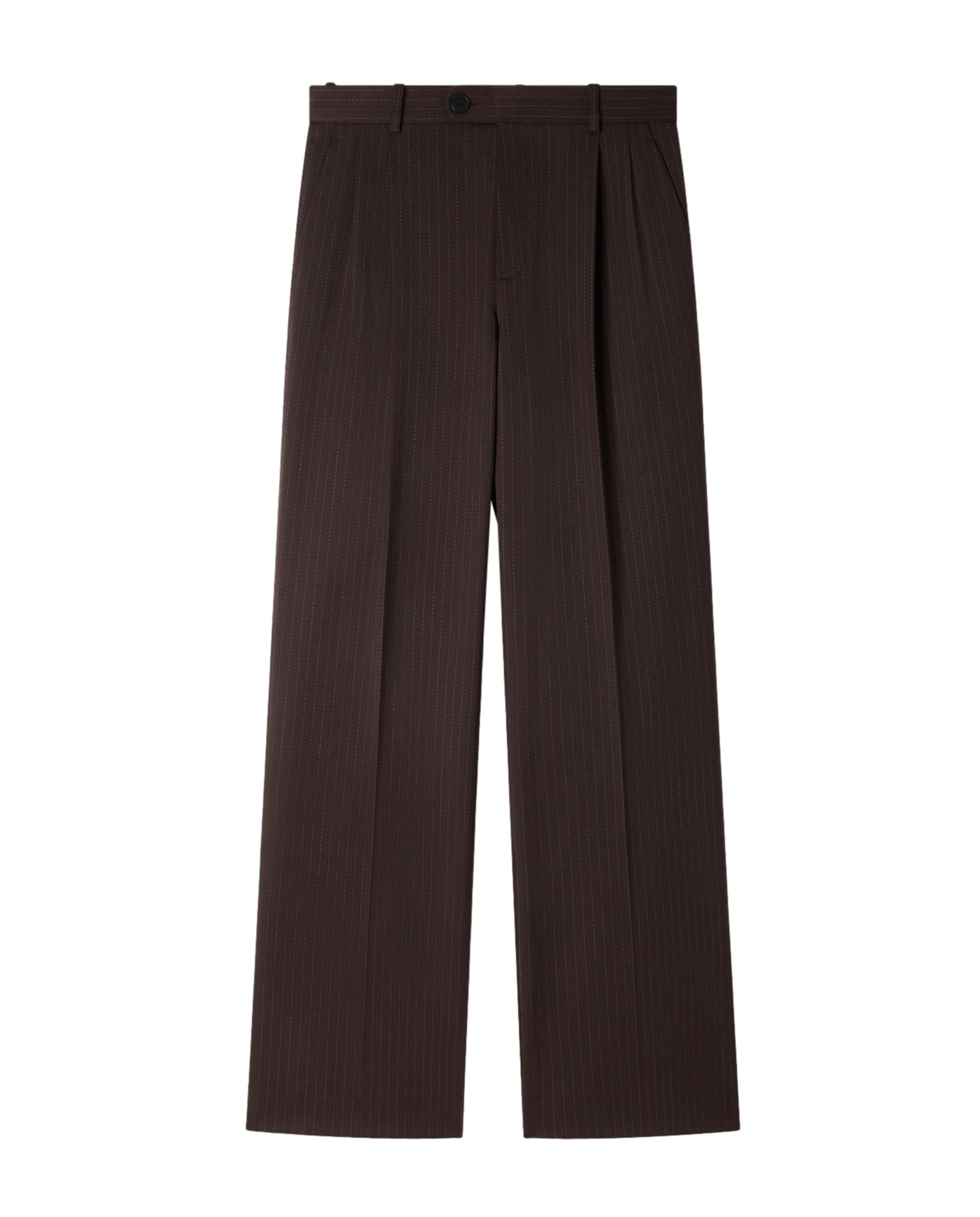 Pantalones rectos de mujer a rayas con lana - Sandro - Multicolor Multicolor-6