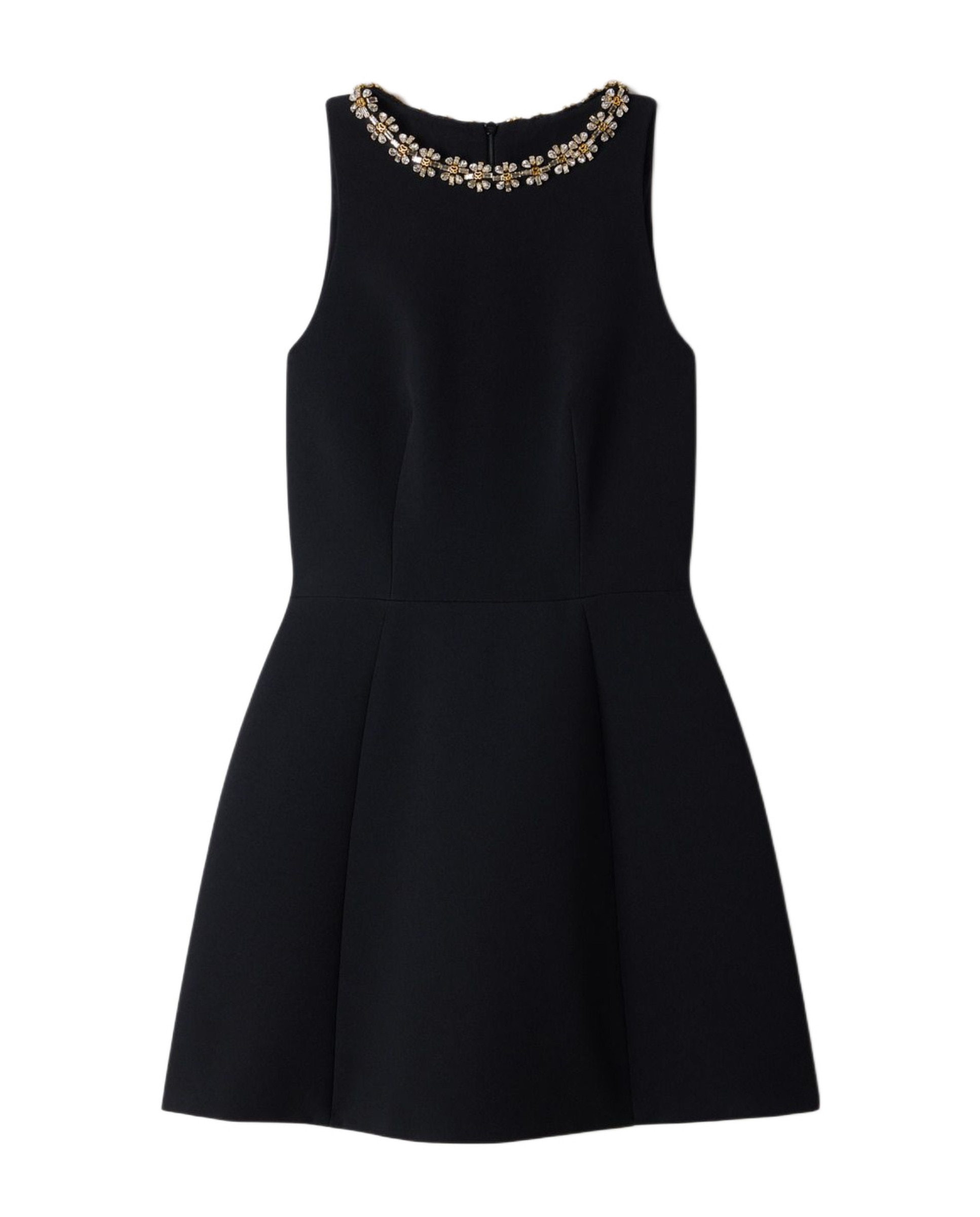 Vestido corto entallado con pedrería - Sandro - Negro Negro-6