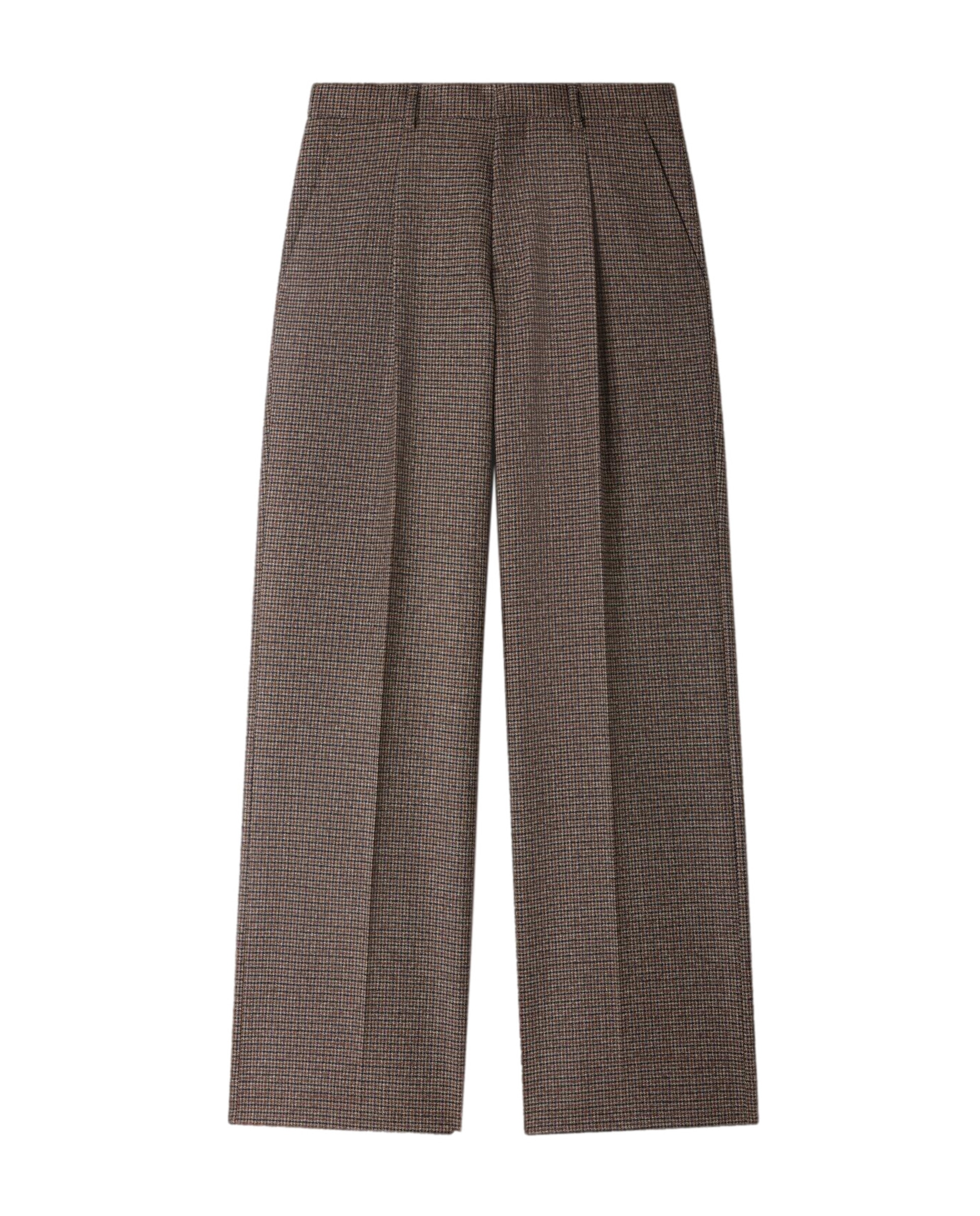 Pantalón de traje de hombre corte ancho lana virgen - Sandro - Multicolor Multicolor-6