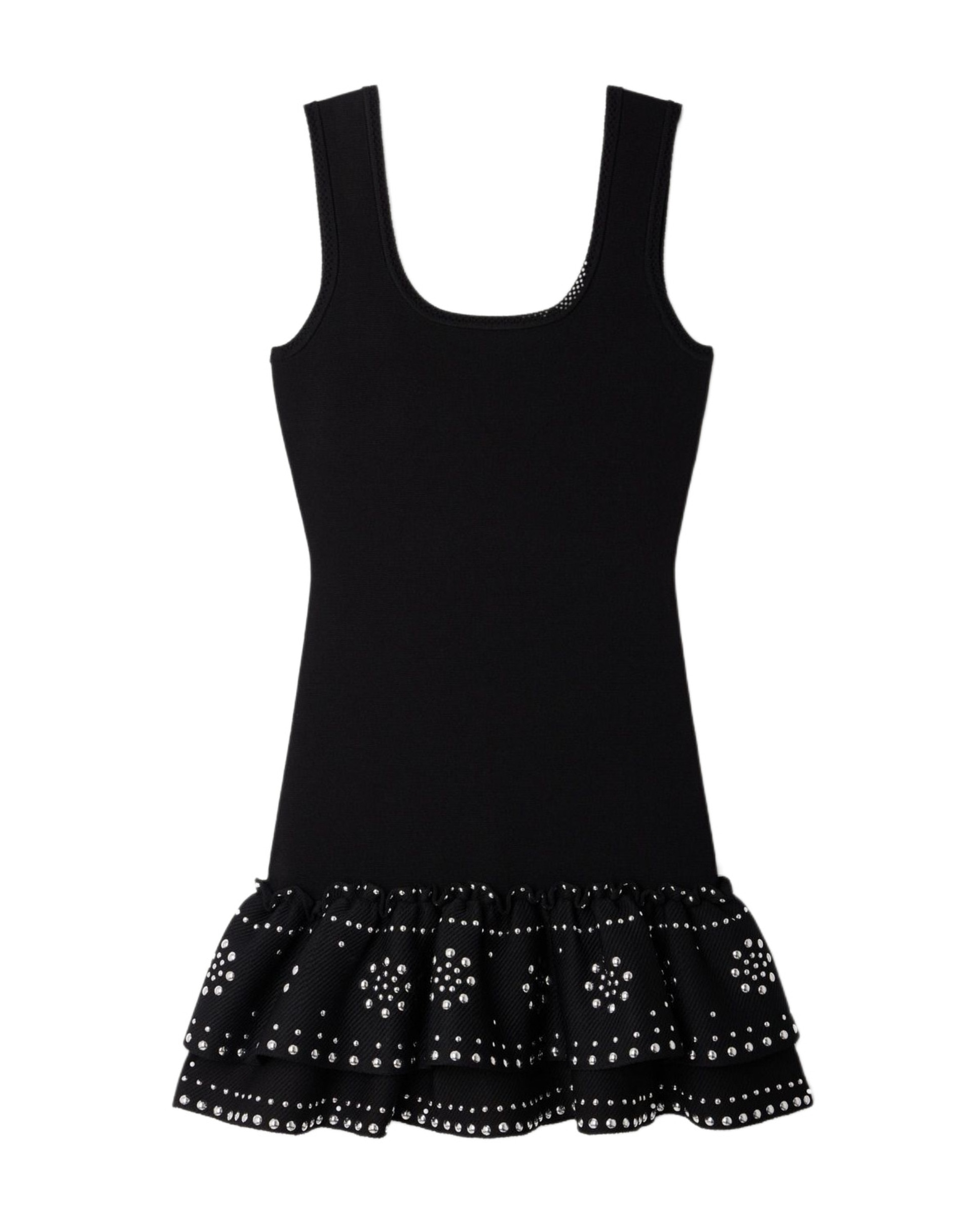 Vestido corto de punto con tachuelas - Sandro - Negro Negro-6