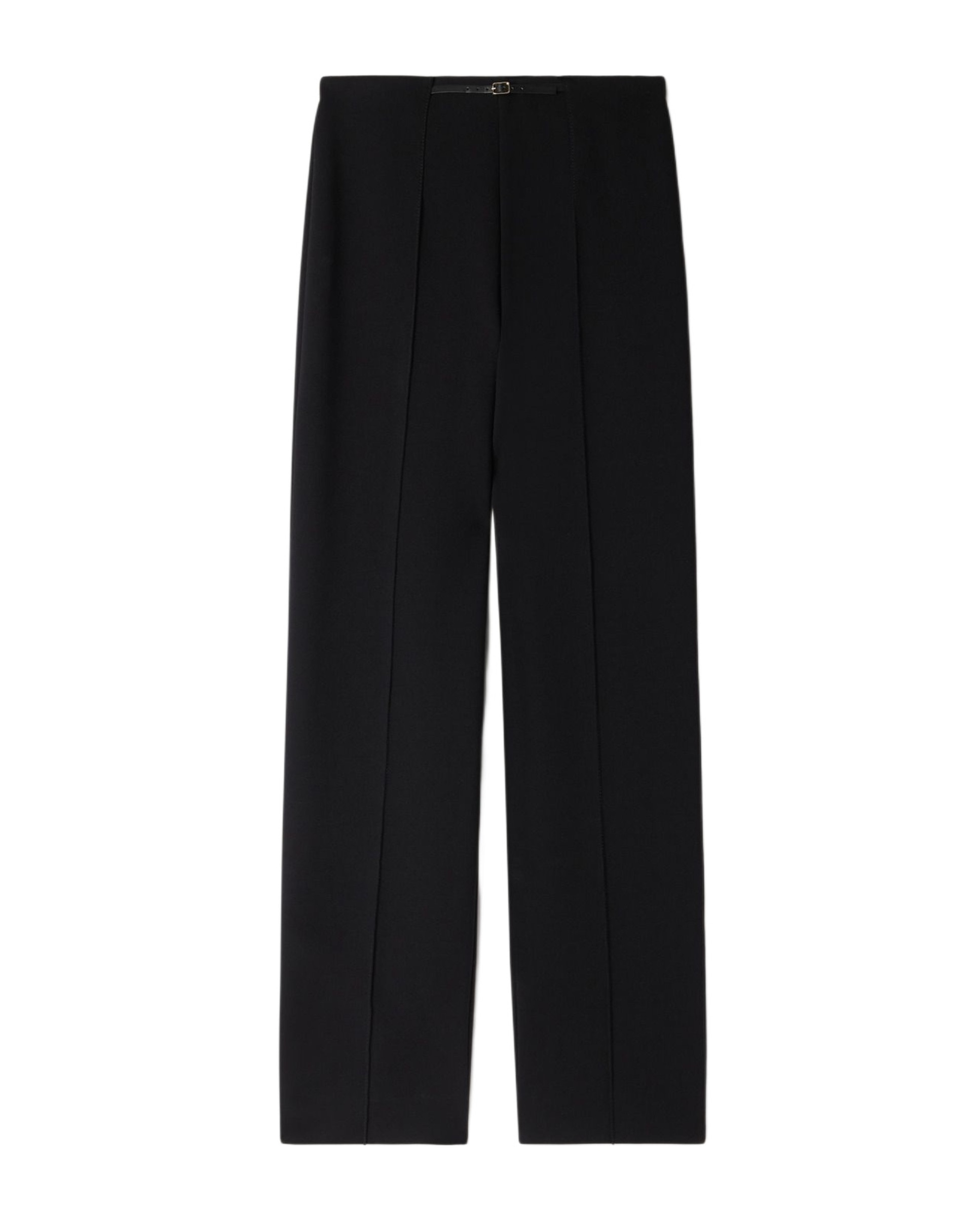 Pantalón de mujer recto elástico de talle alto - Sandro - Negro Negro-6