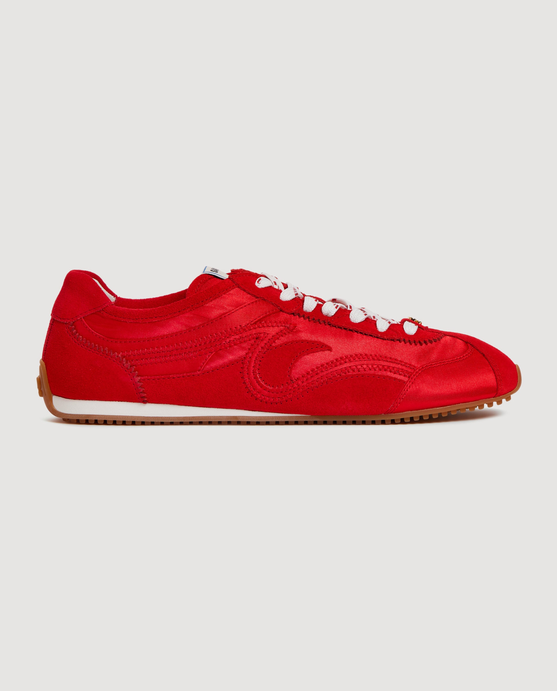 Imagen 0 de Zapatillas deportivas de mujer de ante combinadas Rojo