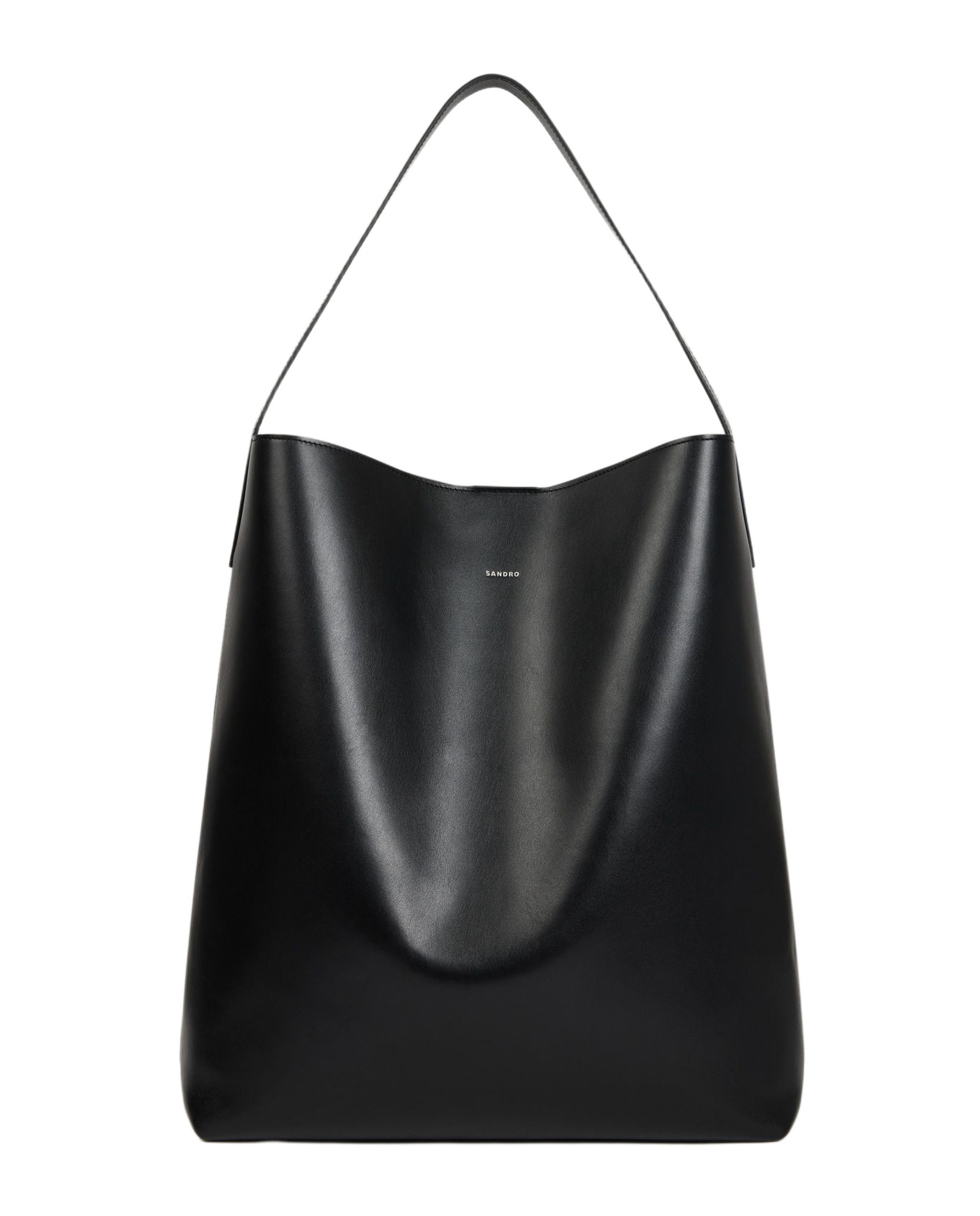 Imagen 0 de Bandolera de hombre hobo de piel Negro