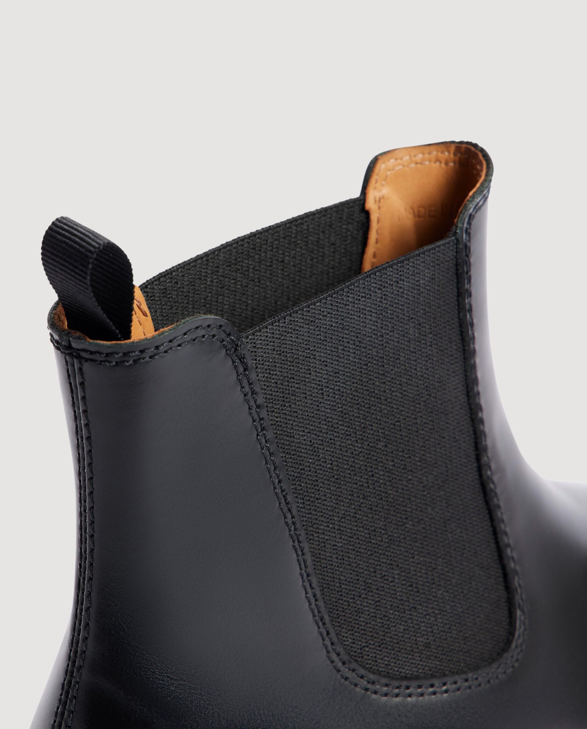 Imagen 5 de Botines chelsea de hombre de piel lisa con elásticos laterales - Sandro - Negro Negro