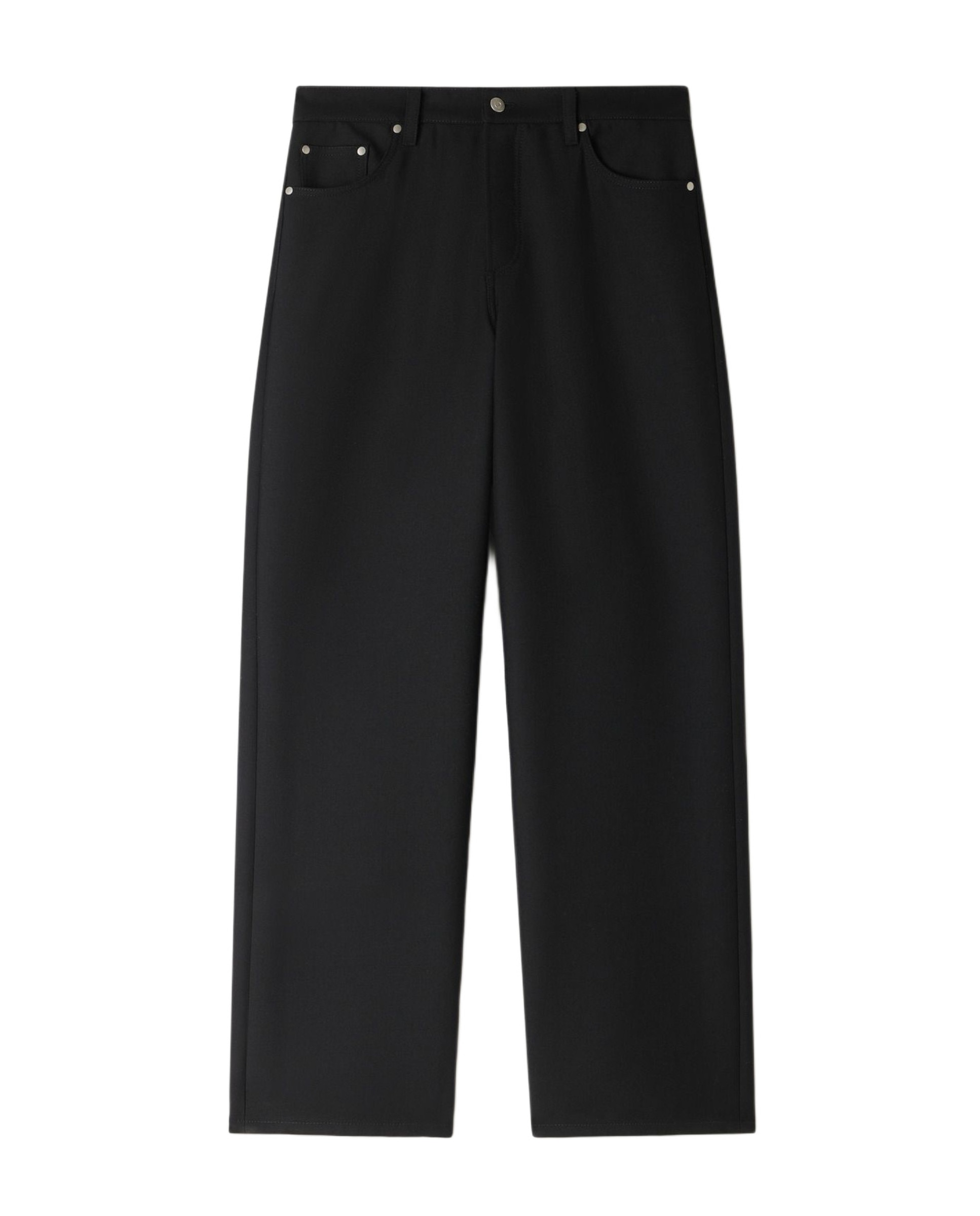 Pantalón cinco bolsillos de hombre corte recto liso - Sandro - Negro Negro-6