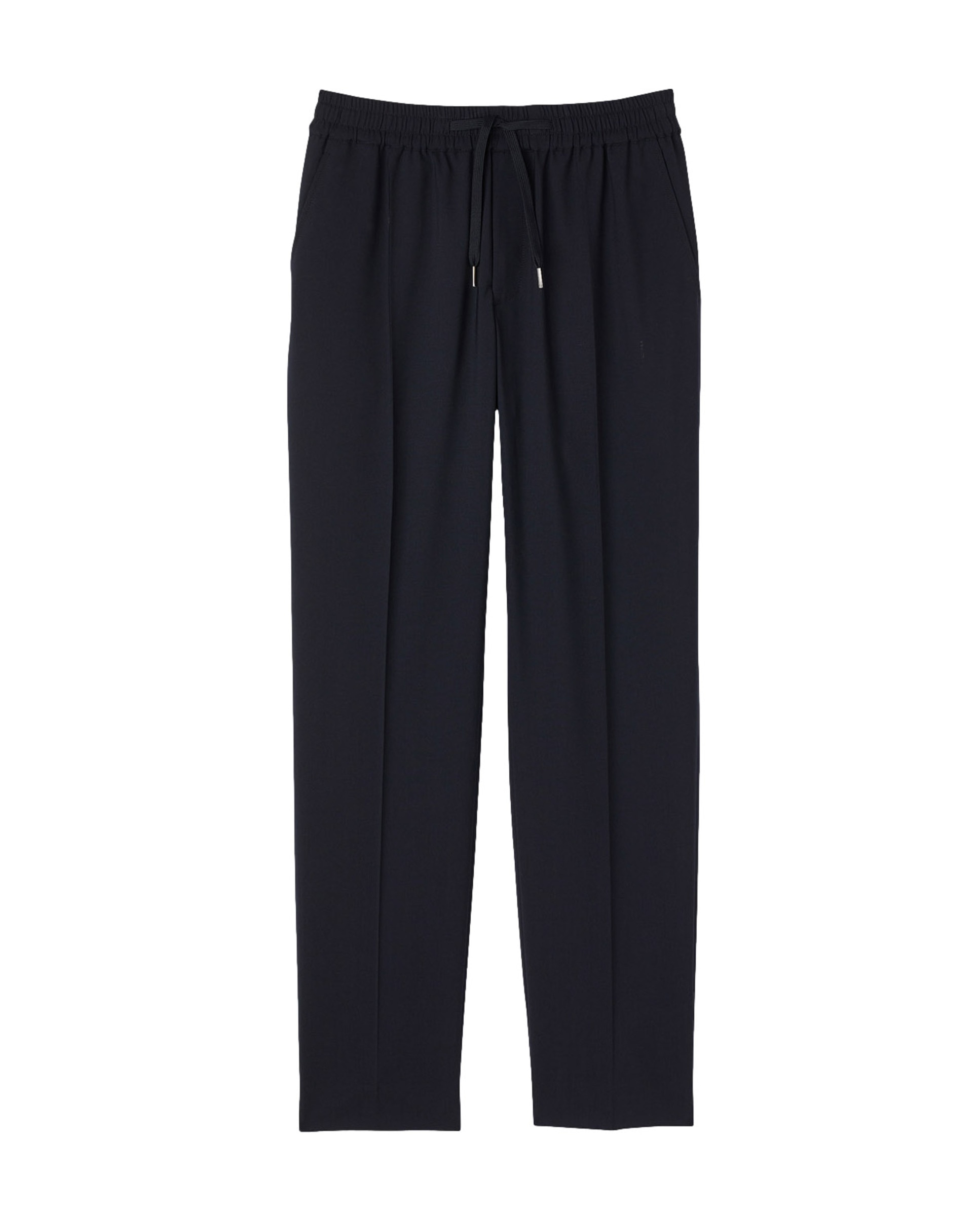 Pantalón jogger de hombre cordón ajuste lana - Sandro - Azul marino Azul marino-6
