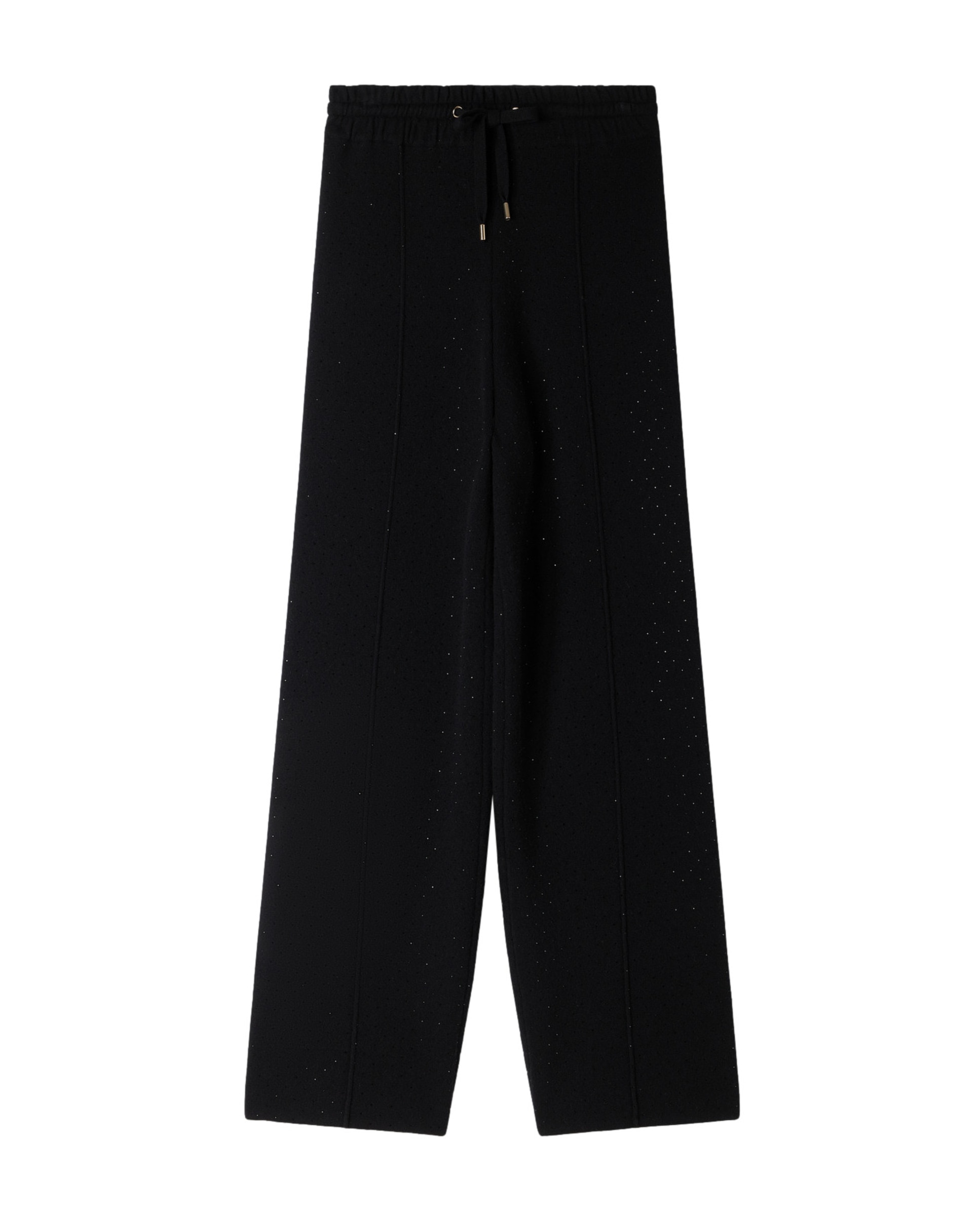 Pantalones jogger de mujer con strass y cordón ajustable - Sandro - Negro Negro-6