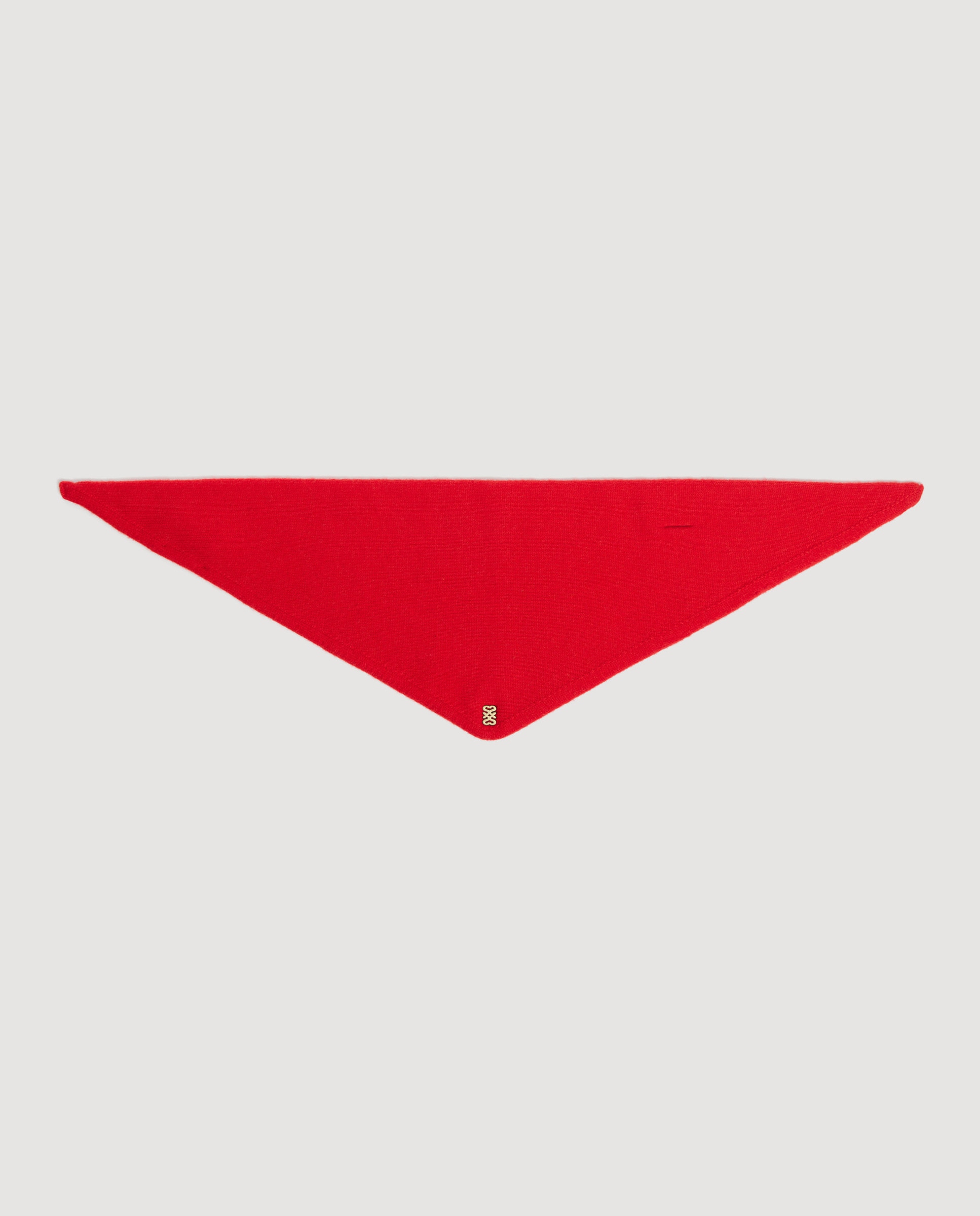 Bandana de mujer de lana de punto fino para anudar - Sandro - Rojo Rojo-3