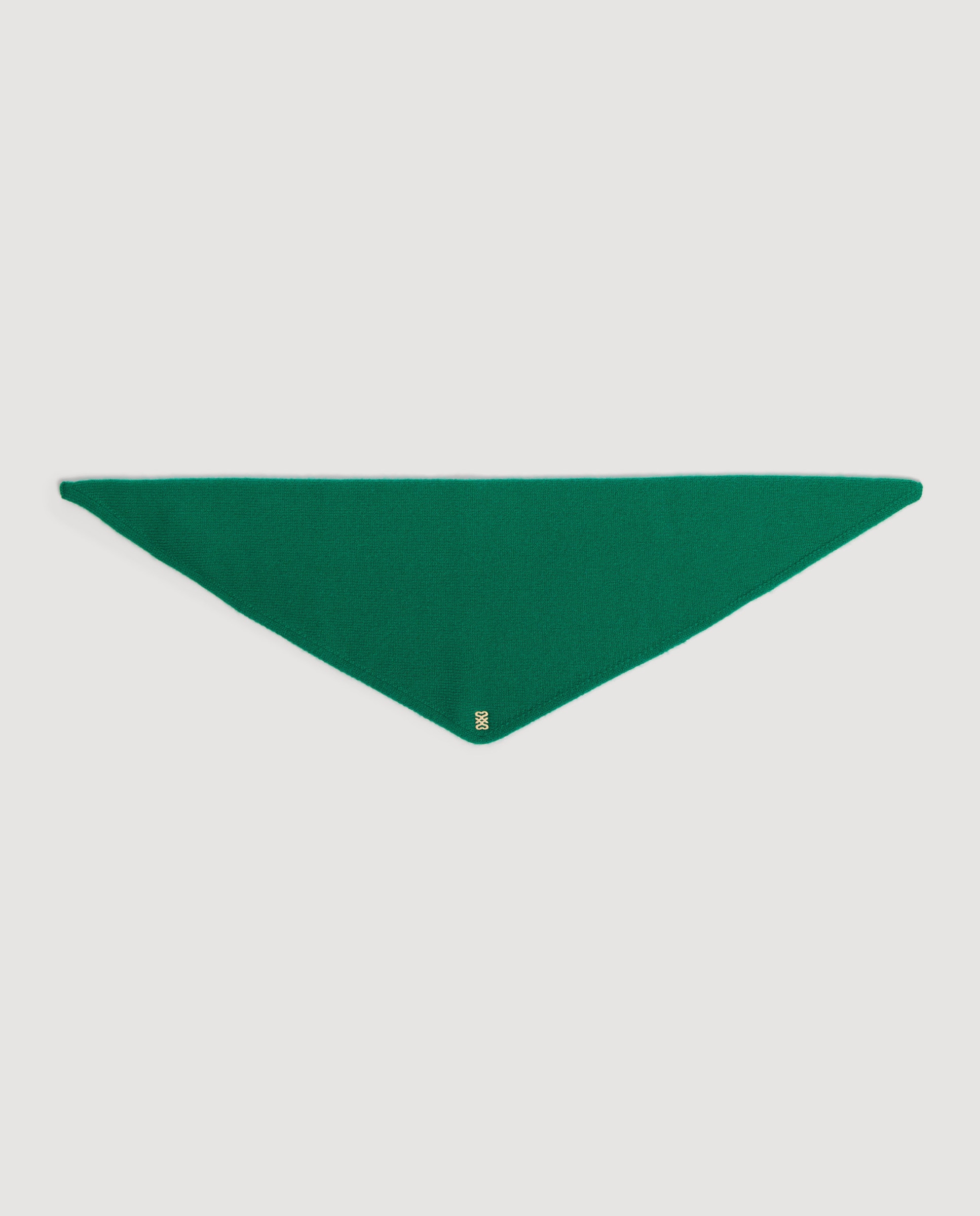 Bandana de mujer de lana de punto fino para anudar - Sandro - Verde Verde-5