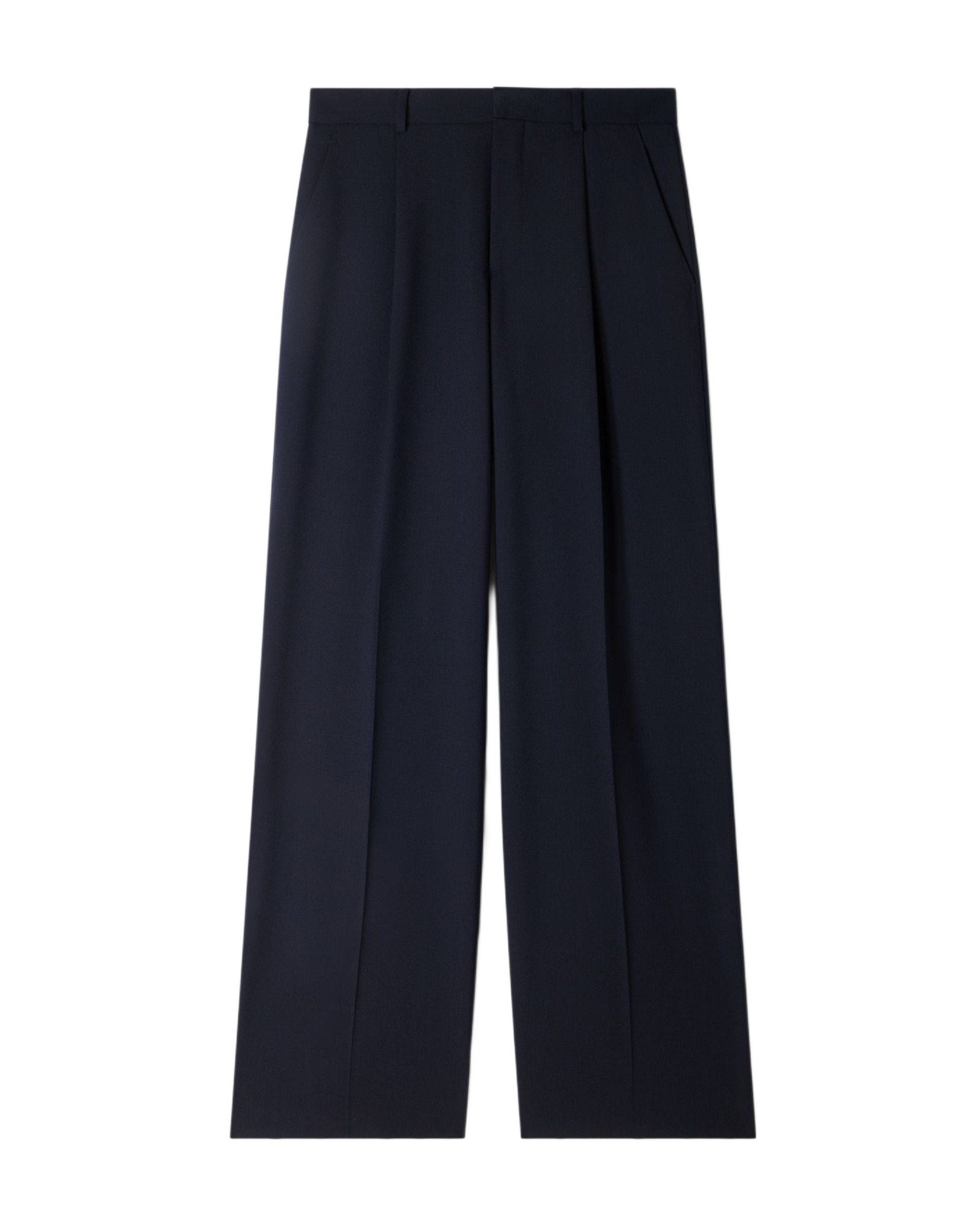Pantalón de traje de hombre corte recto lana virgen - Sandro - Azul marino Azul marino-6