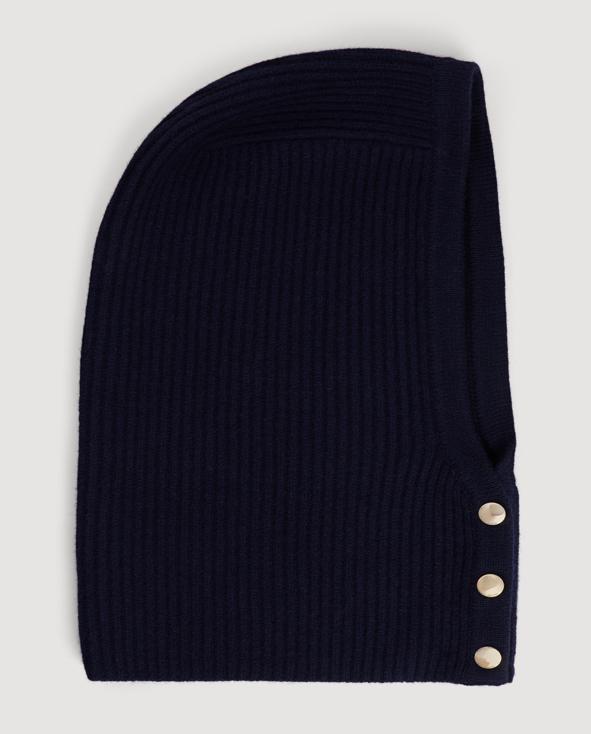 Imagen 2 de Gorro balaclava para mujer de lana acanalada - Sandro - Azul marino Azul marino