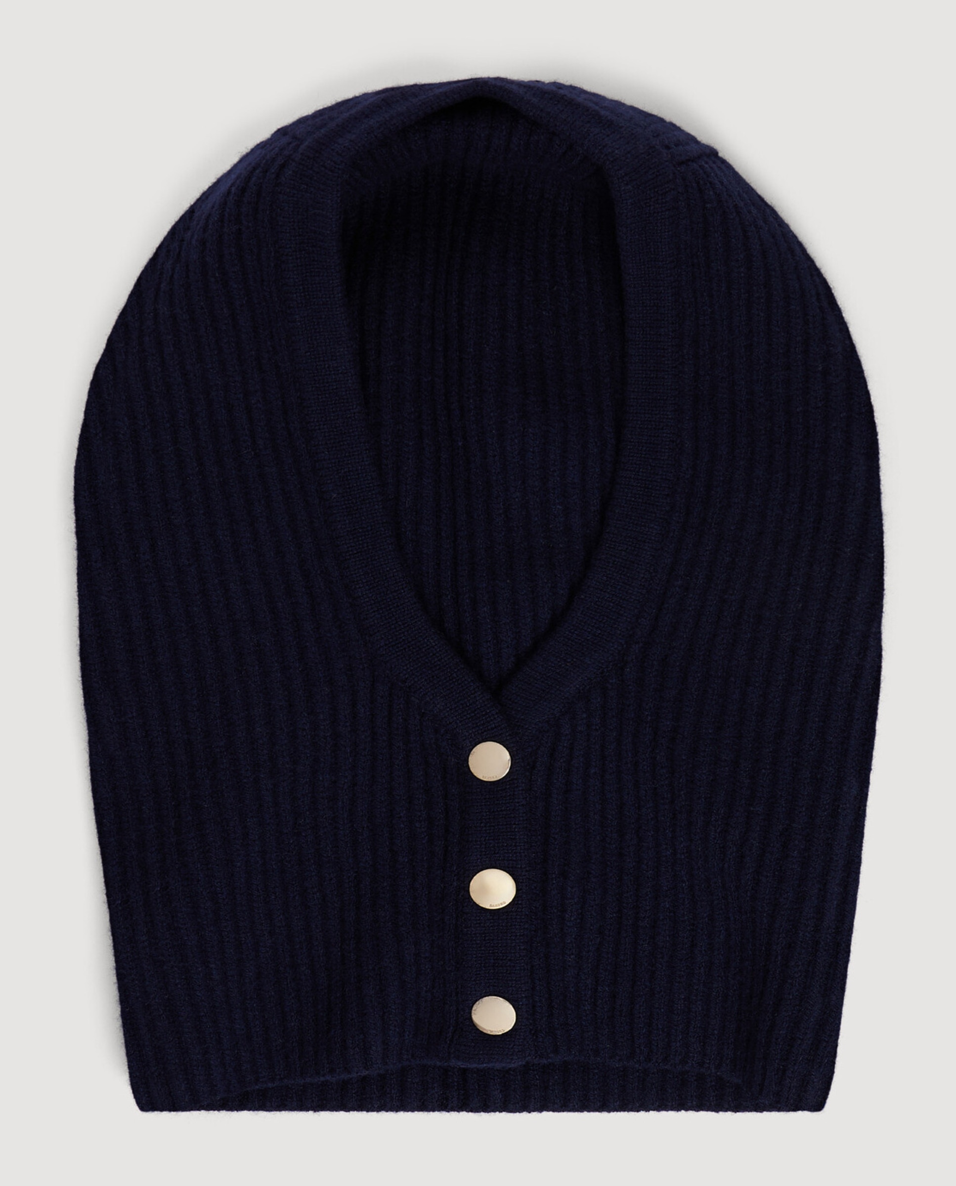 Imagen 4 de Gorro balaclava para mujer de lana acanalada - Sandro - Azul marino Azul marino