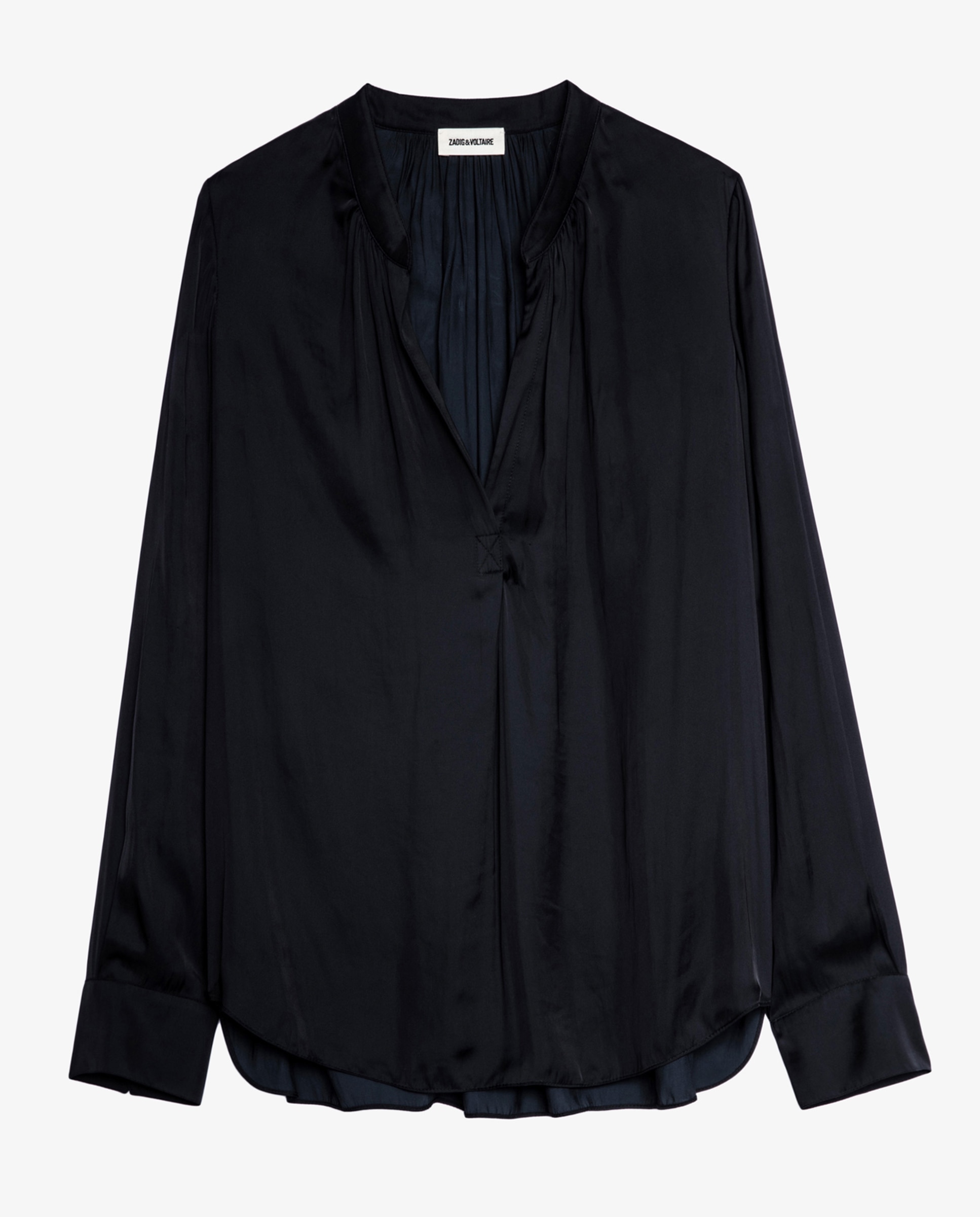 Blusa de mujer Tink lisa de manga larga - Zadig & Voltaire - Negro Negro-6