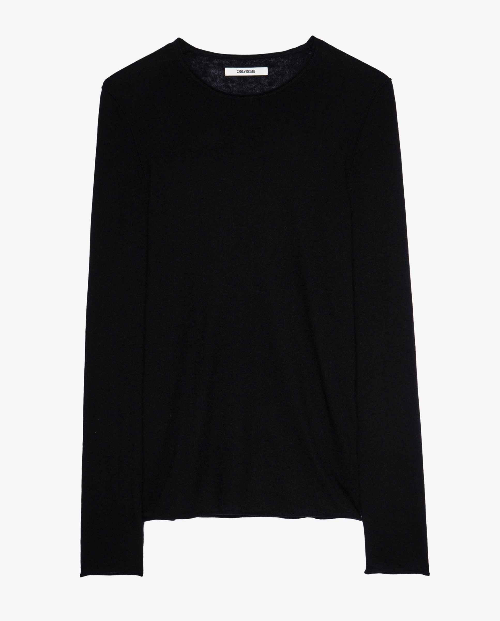 Jersey Teiss de hombre en cachemira de color con cuello redondo - Zadig & Voltaire - Negro Negro-5