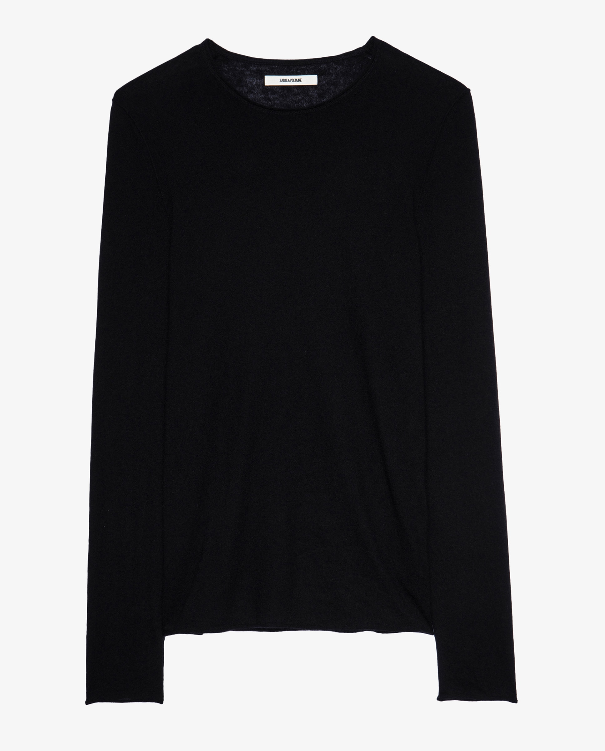Jersey Teiss de hombre en cachemira de color con cuello redondo - Zadig & Voltaire - Negro Negro-6