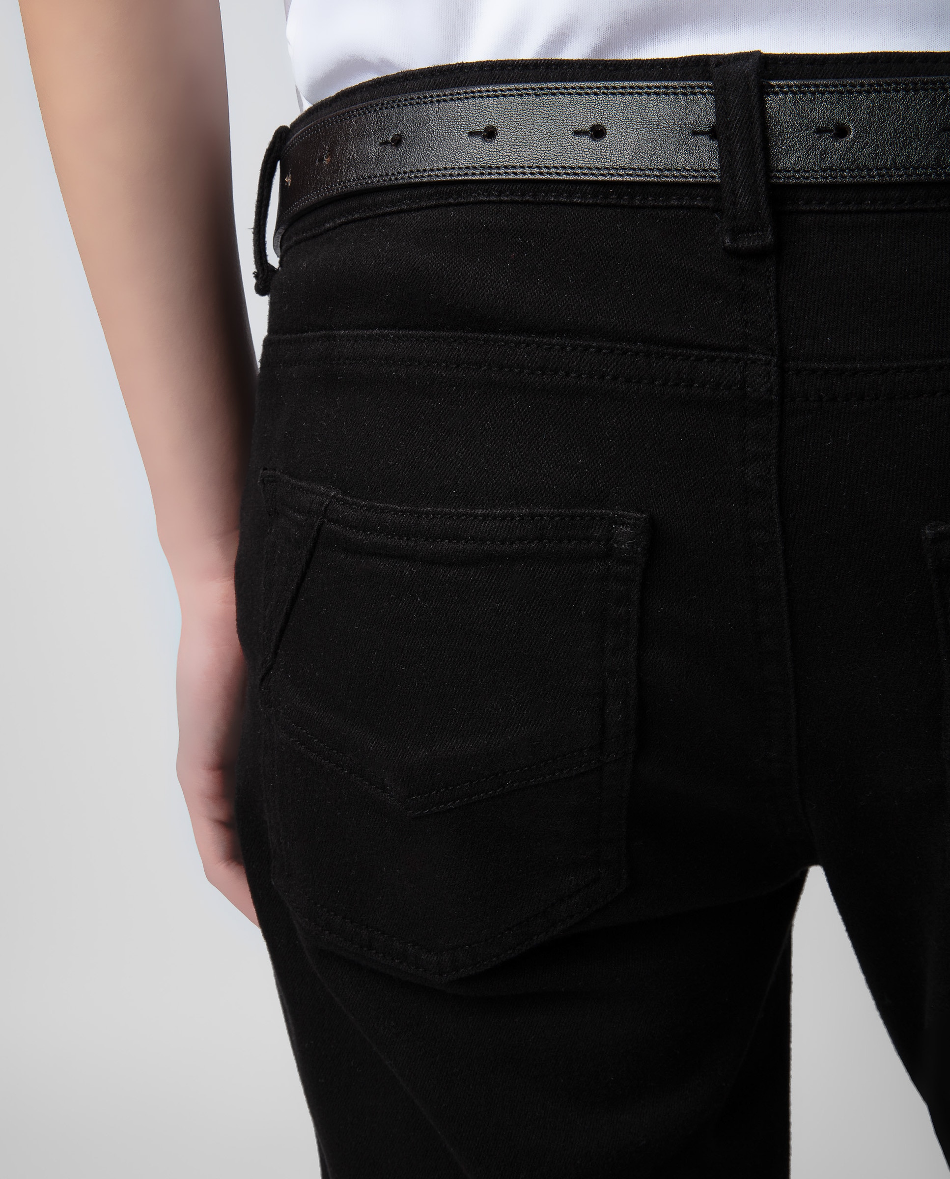 Imagen 4 de Vaquero recto de mujer Ava de tiro bajo con bajo deshilachado - Zadig & Voltaire - Negro Negro