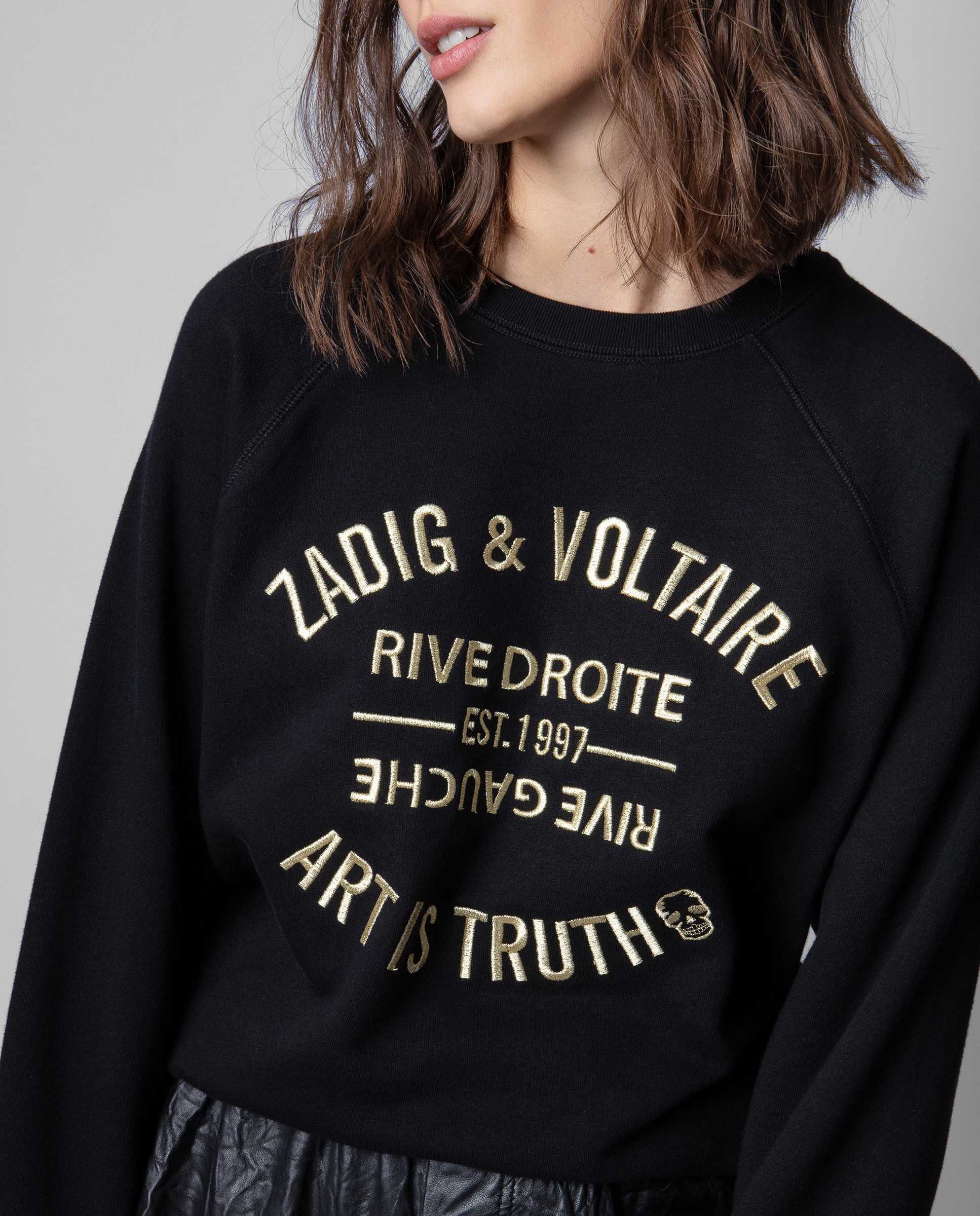 Sudadera de mujer Upper Blason con bordado - Zadig & Voltaire - Negro Negro-6