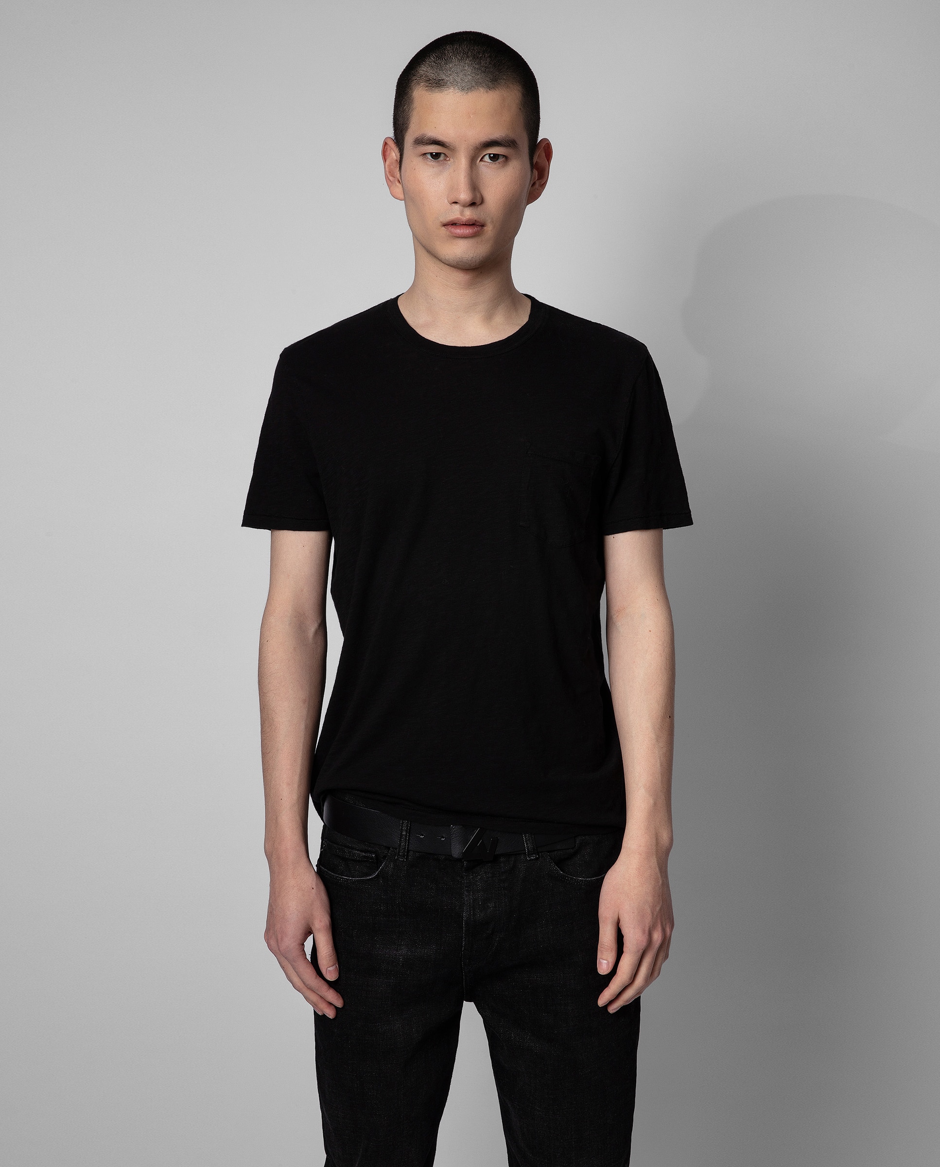 Zadig & Voltaire - Camiseta de hombre Stockholm de algodón con manga corta.