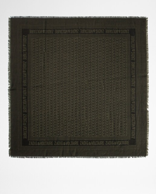 Imagen 0 de Pañuelo de hombre ZV Initiale Glenn de jacquard color verde
