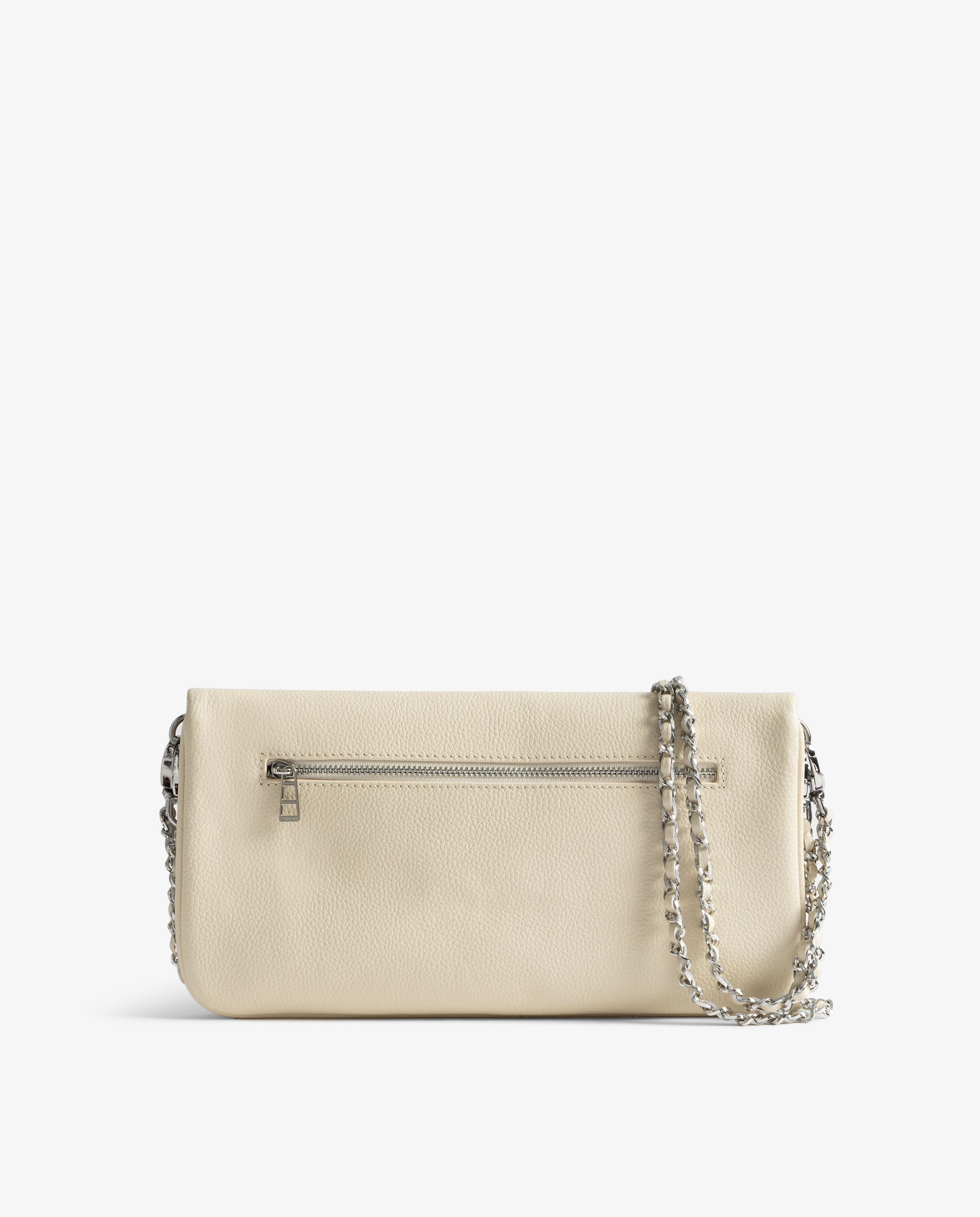 Bolso de mano rock de piel granulada - Zadig & Voltaire - Blanco Blanco-3
