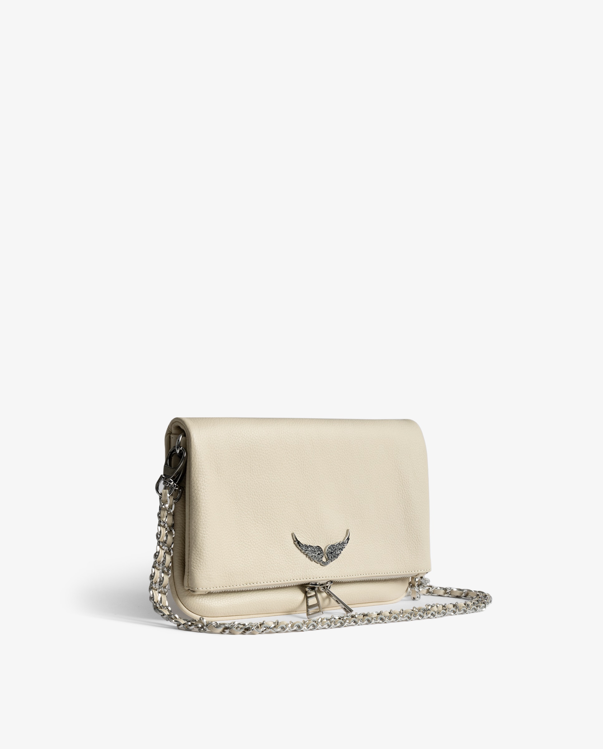 Bolso de mano rock de piel granulada - Zadig & Voltaire - Blanco Blanco-2