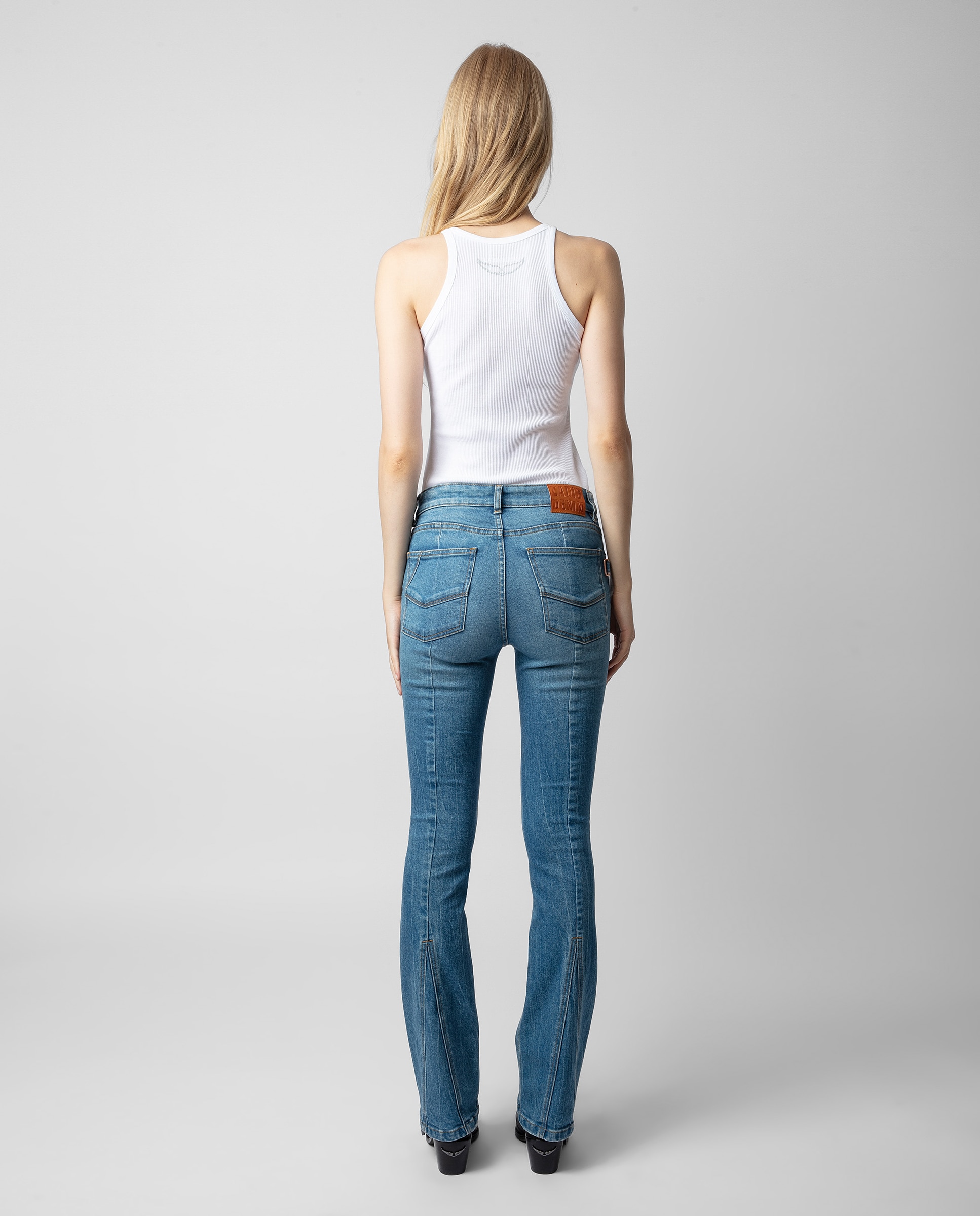 Vaquero campana de mujer Eclipse 5 bolsillos - Zadig & Voltaire - Azul Azul-3