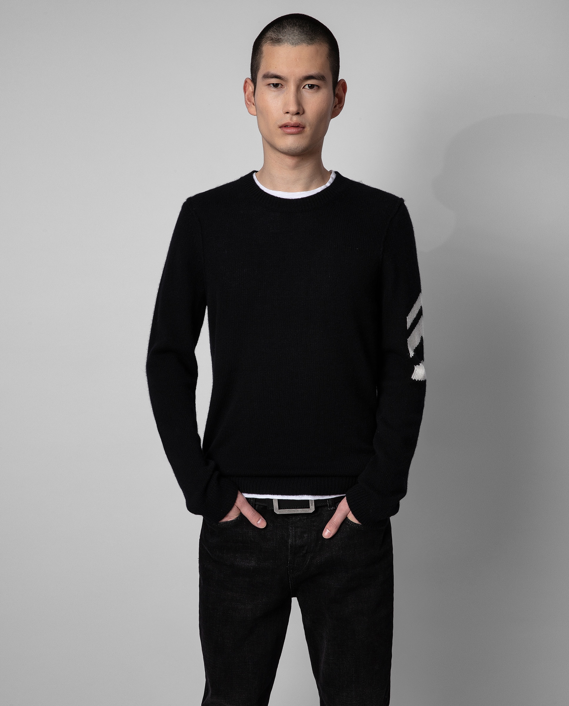 Zadig & Voltaire - Jersey Kennedy Arrow Cachemira de cuello redondo.