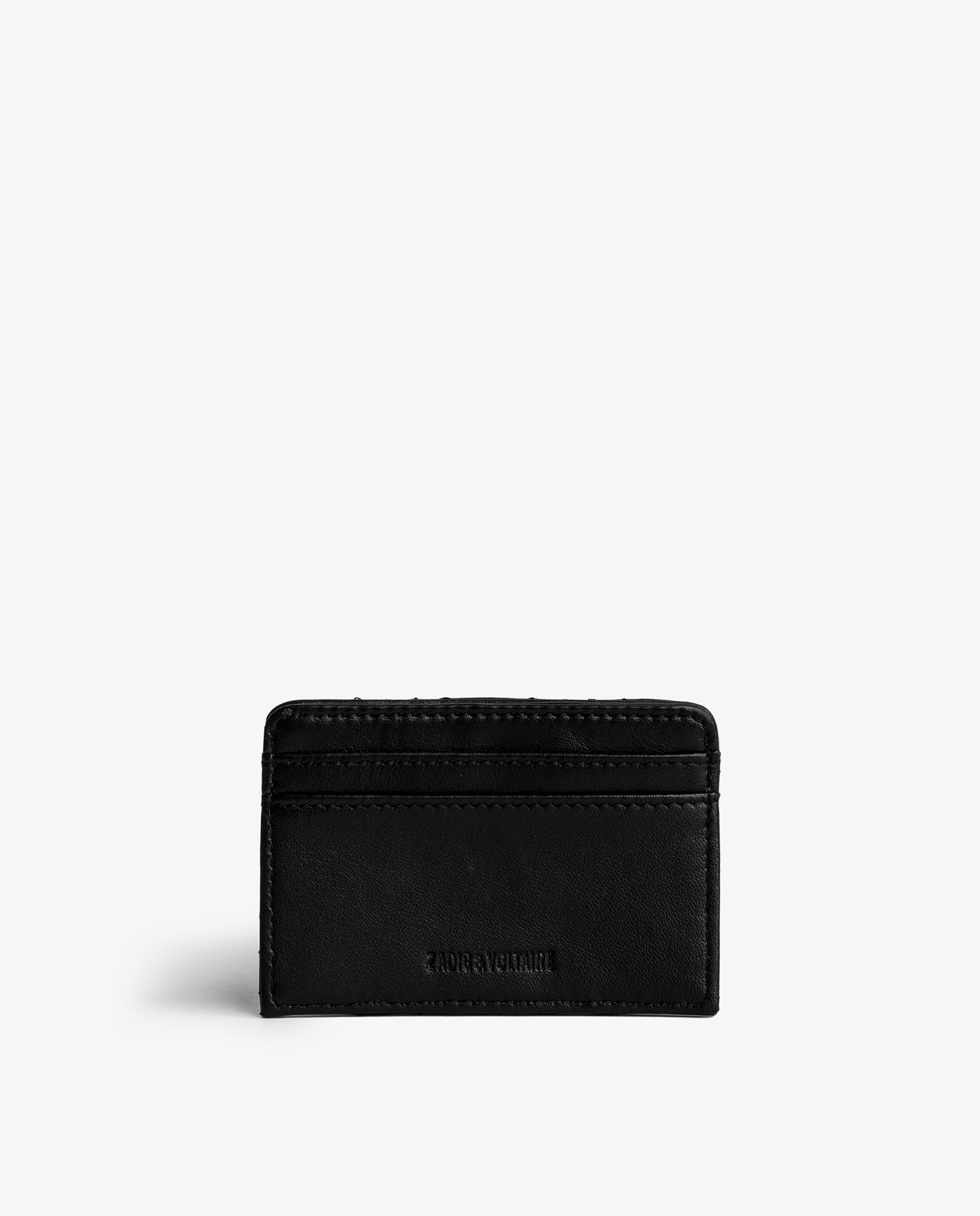 Tarjetero de mujer acolchado en cuero - Zadig & Voltaire - Negro Negro-3