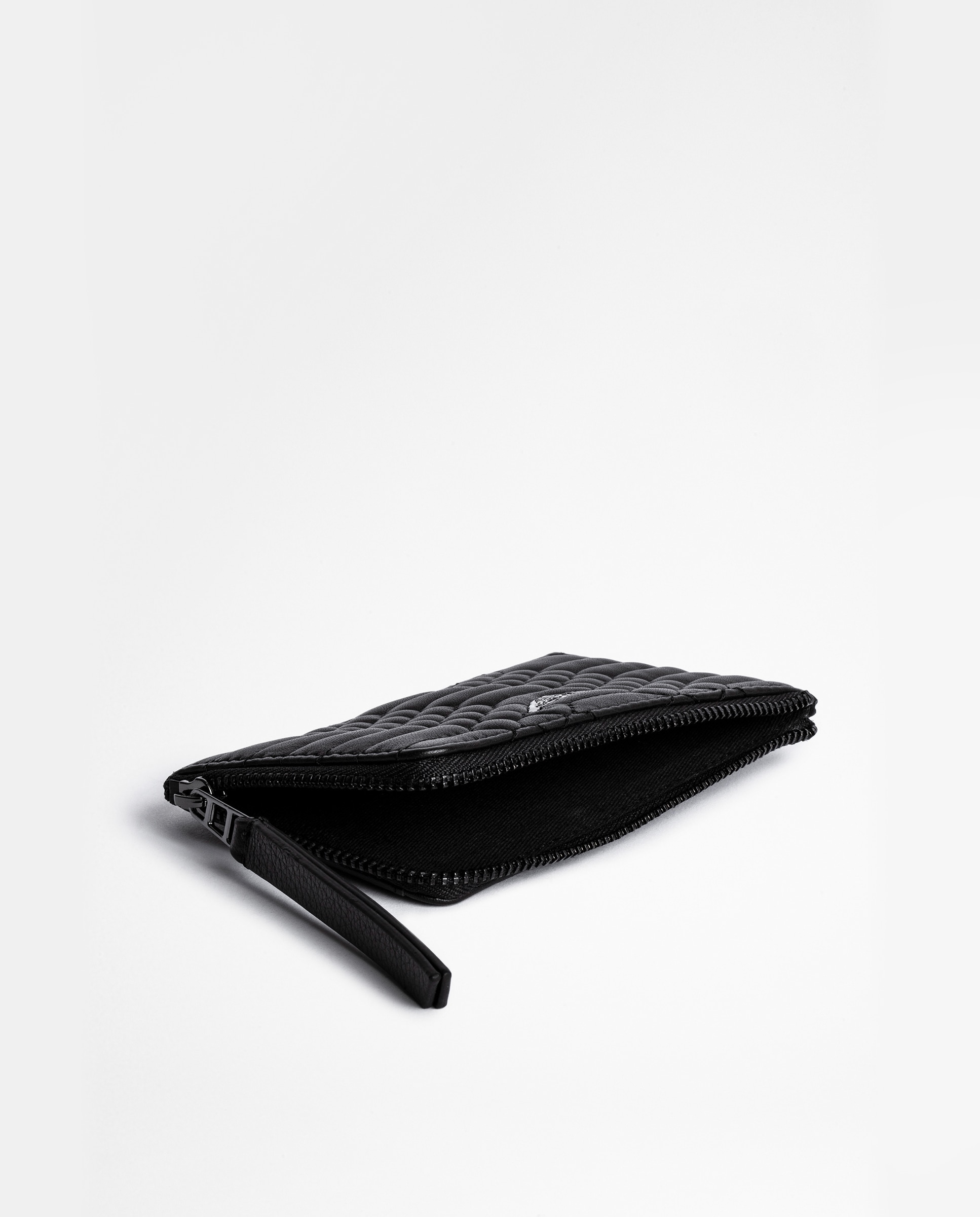 Tarjetero pequeño de mujer en piel acolchada - Zadig & Voltaire - Negro Negro-4
