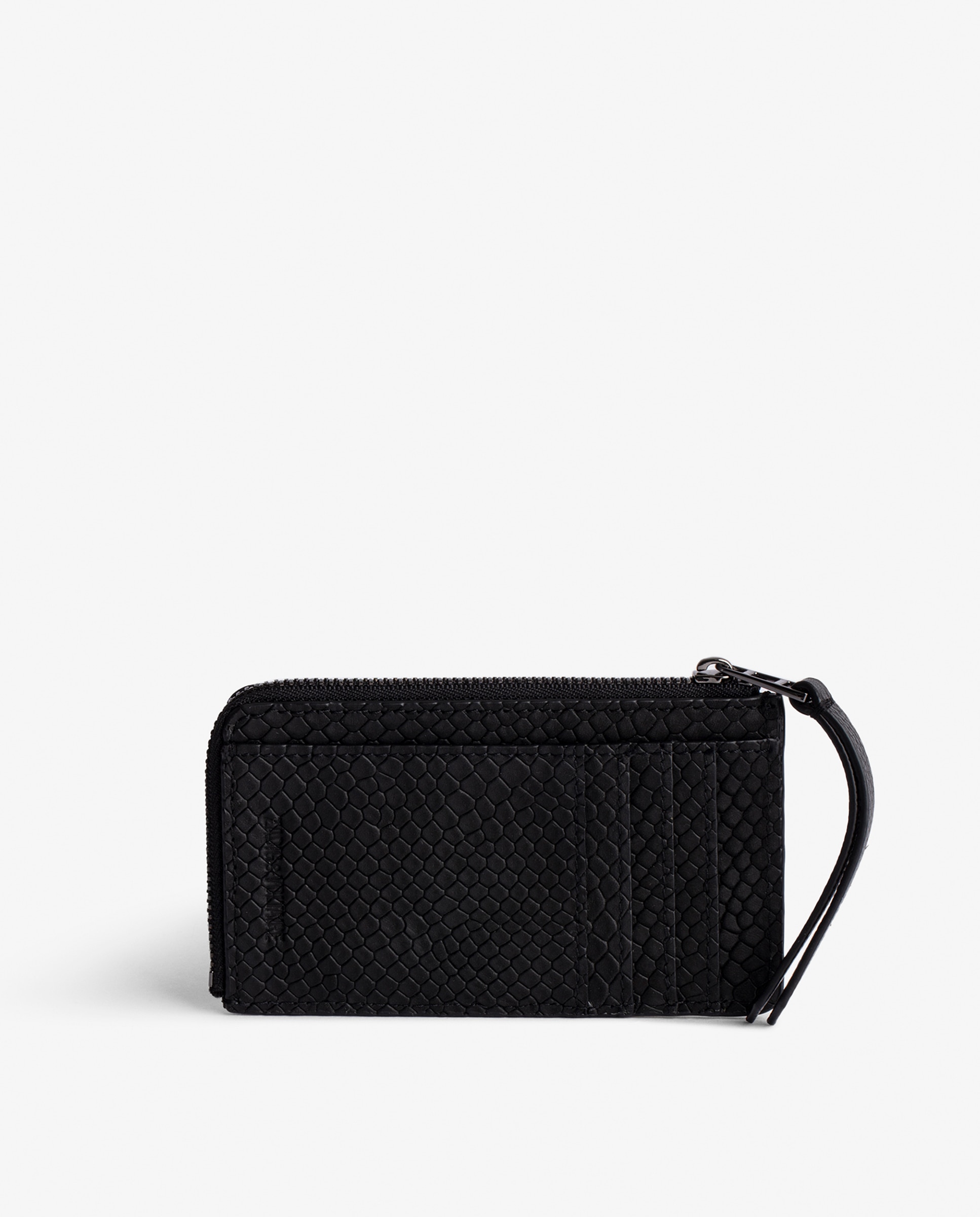 Tarjetero de mujer en piel efecto pitón - Zadig & Voltaire - Negro Negro-3