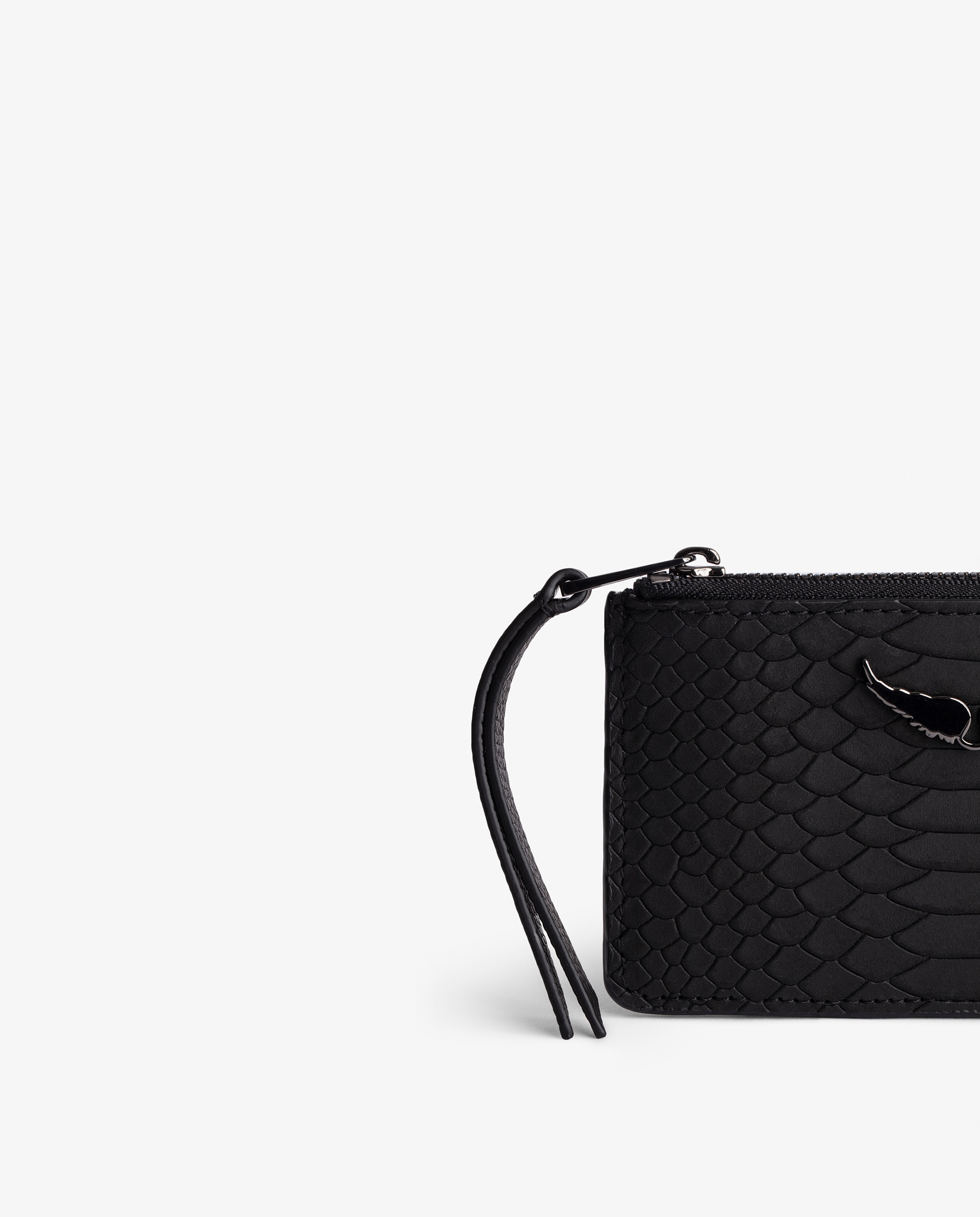Tarjetero de mujer en piel efecto pitón - Zadig & Voltaire - Negro Negro-2