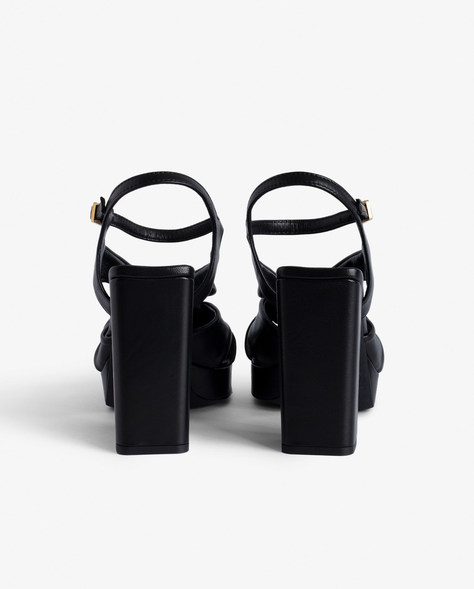 Sandalias de tacón de mujer Forget Me Knot de piel color - Zadig & Voltaire - Negro Negro-3