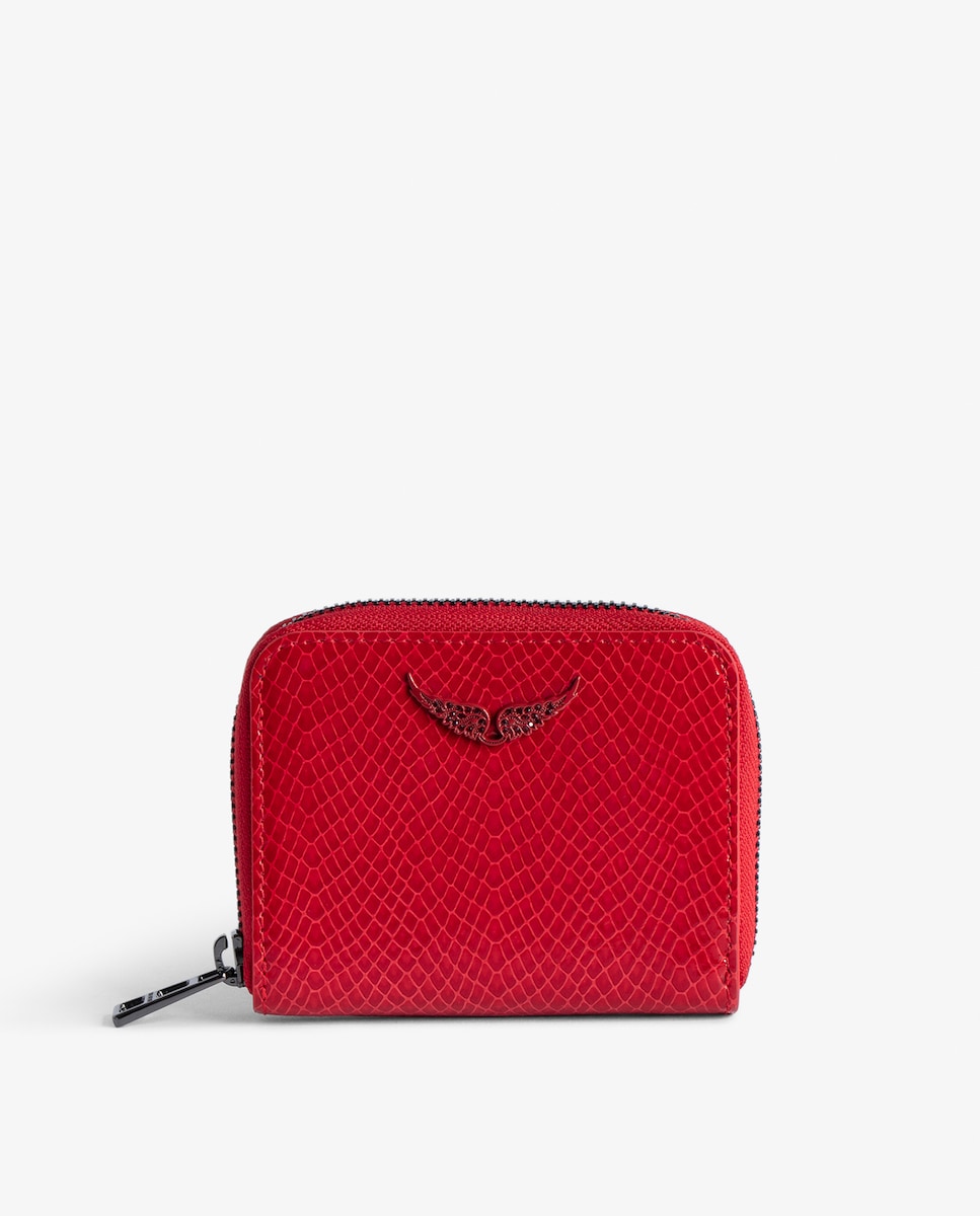 Cremallera Monederos Piel Mujer Monedero De Mujer Mini ZV Glossy