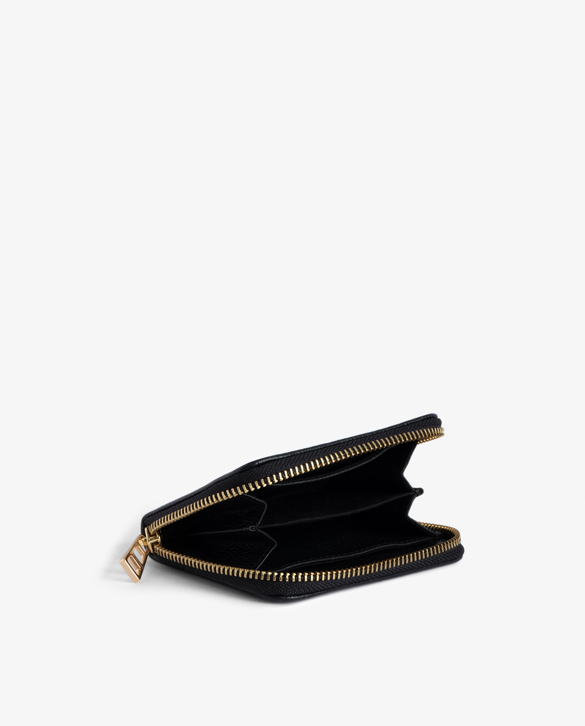 Imagen 2 de Cartera de mujer mini de piel - Zadig & Voltaire - Negro / Natural Negro / Natural