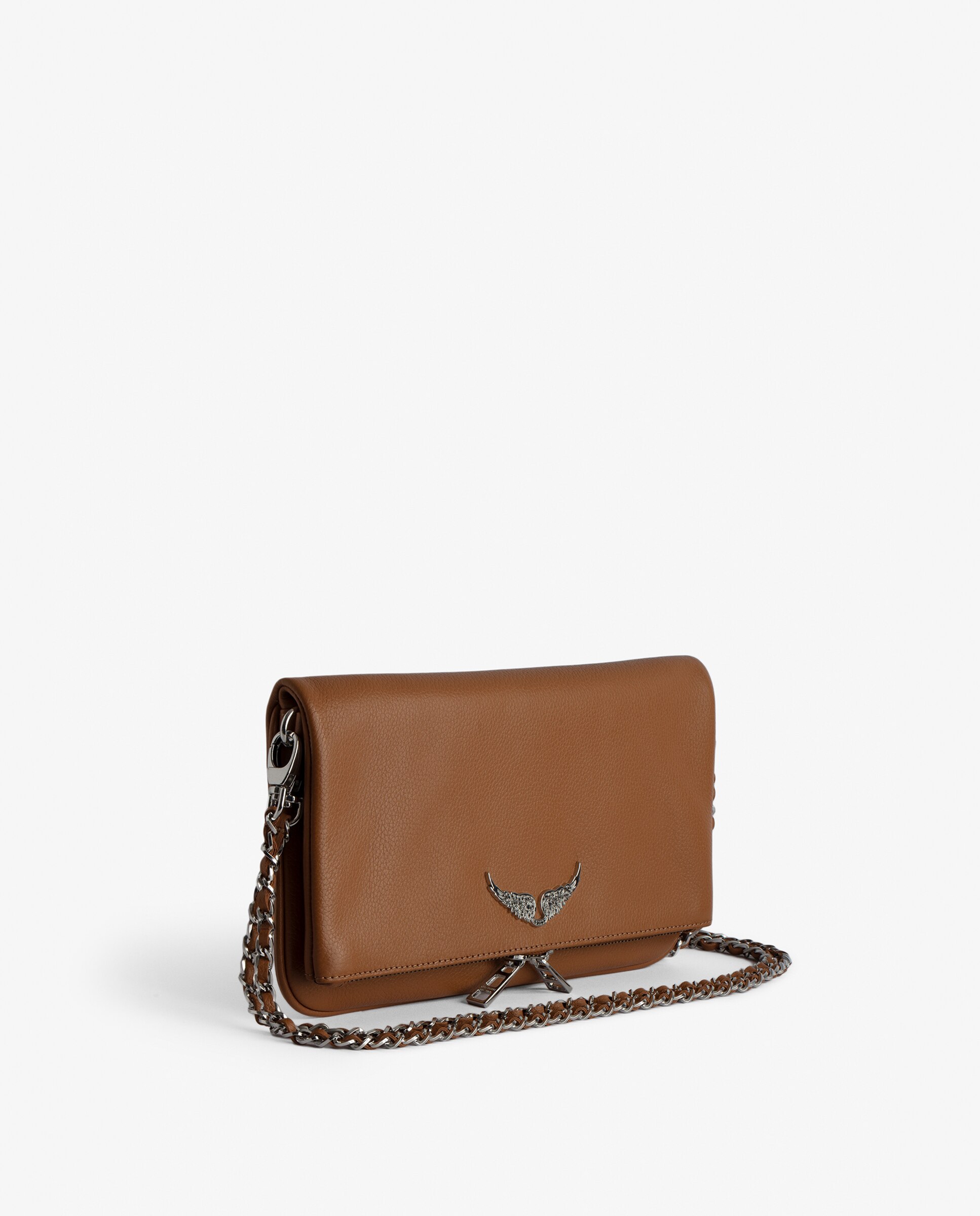 Bolso de mano multiposicion mediano Rock de cuero marron Zadig Voltaire El Corte Ingles